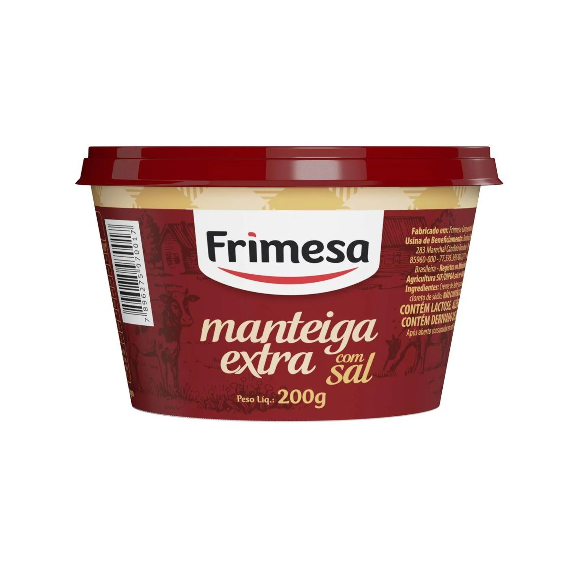 Manteiga Frimesa 200g Extra Com Sal