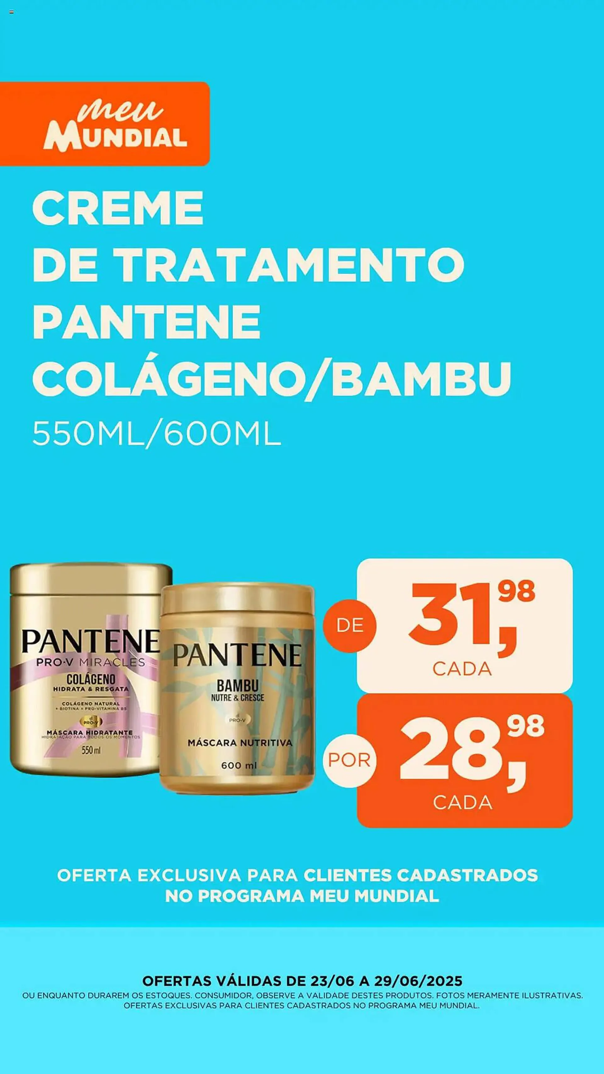 Encarte de Catálogo Supermercados Mundial 23 de junho até 29 de junho 2025 - Pagina 1
