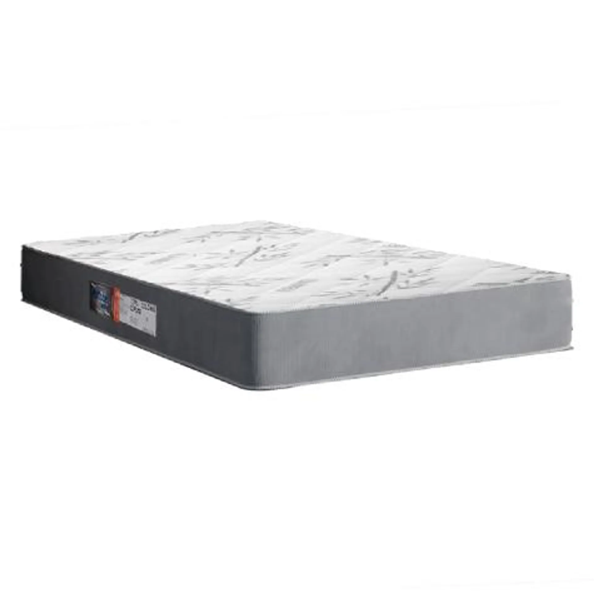 Colchão Solteiro Espuma Egito 88x188x19cm Cinza / Branco Portobel - Suporta até 100kg por Pessoa