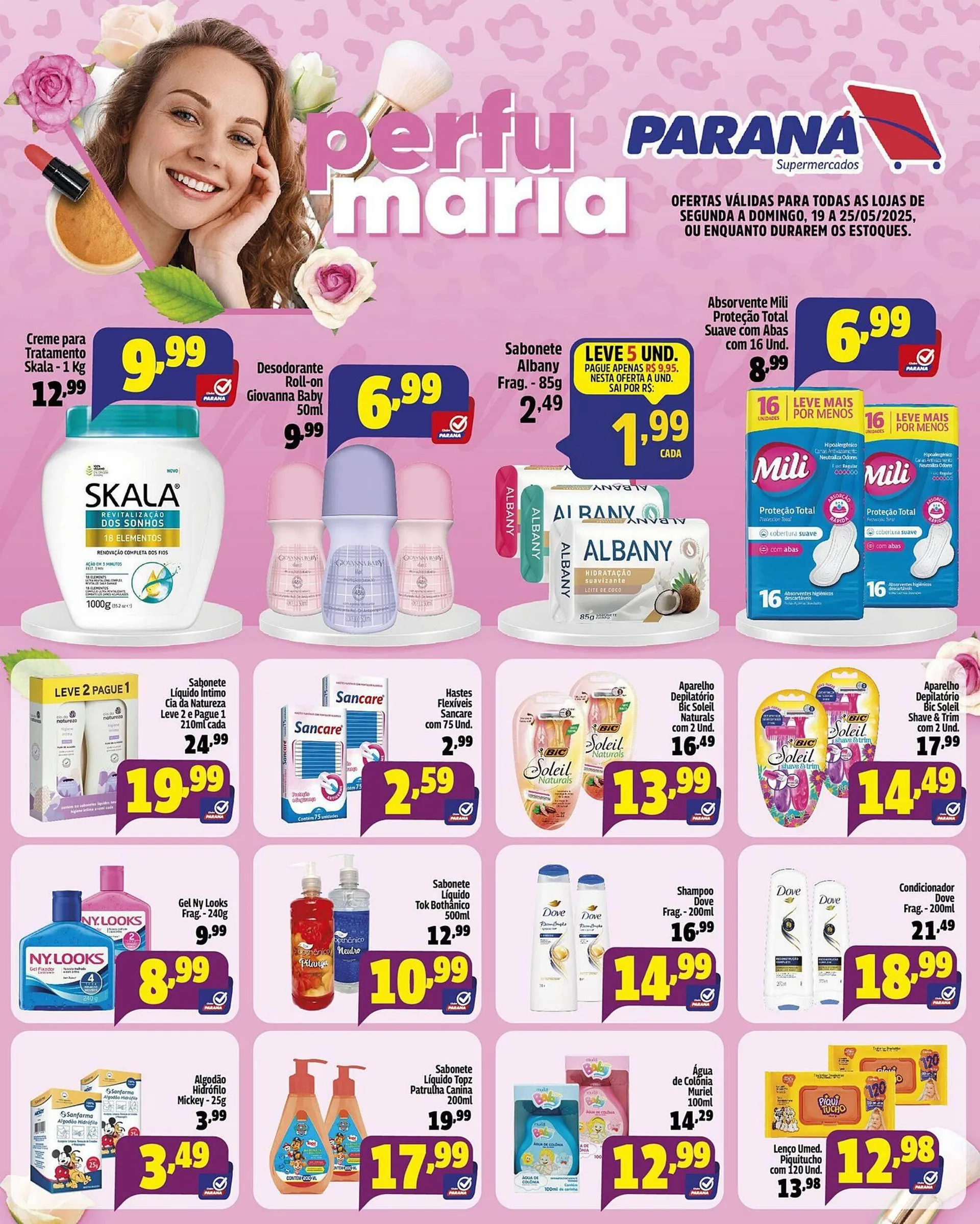 Encarte de Catálogo Supermercado Paraná 19 de maio até 25 de maio 2025 - Pagina 1