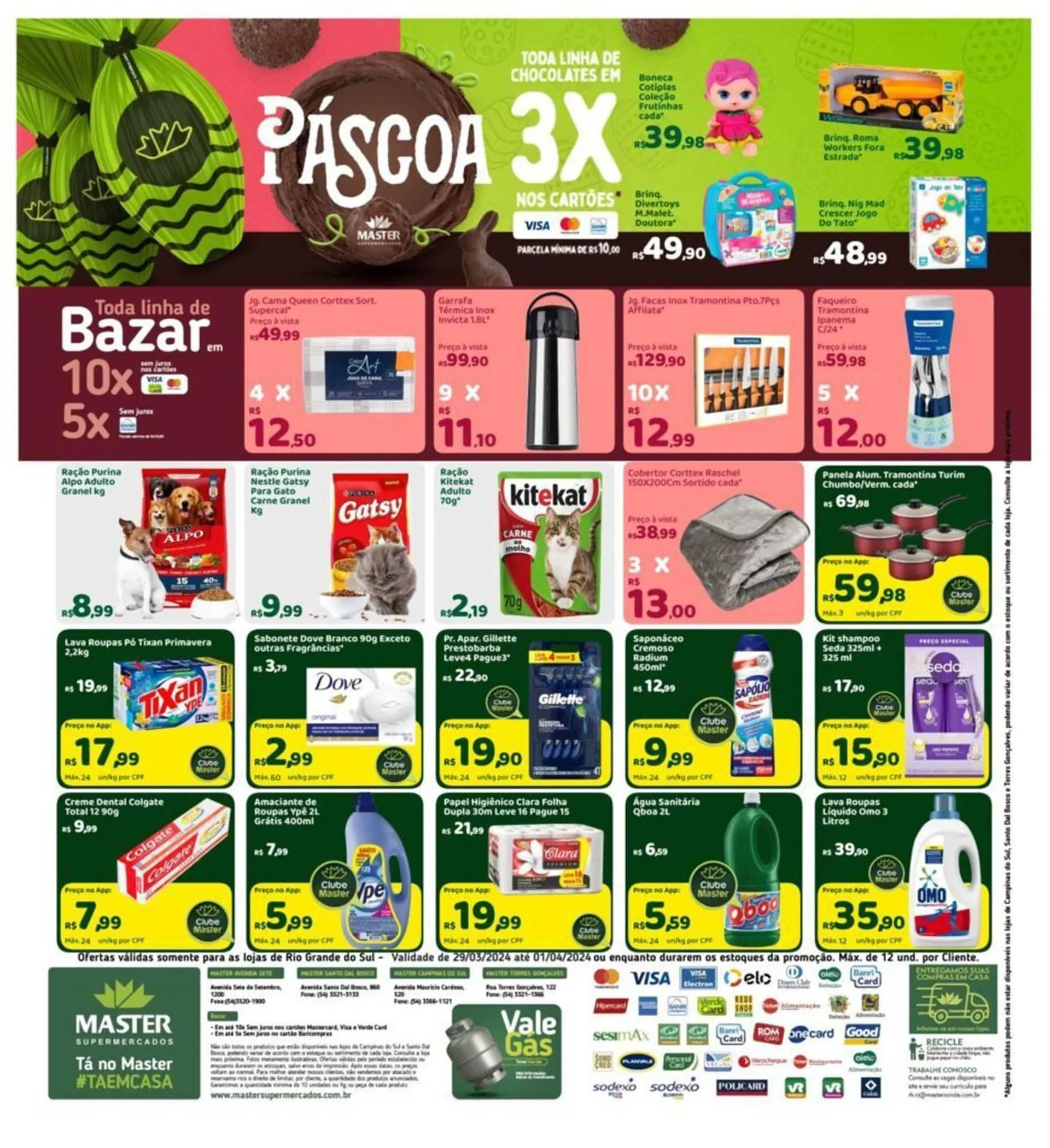 Encarte de Catálogo Master Supermercados 1 de abril até 3 de abril 2024 - Pagina 1