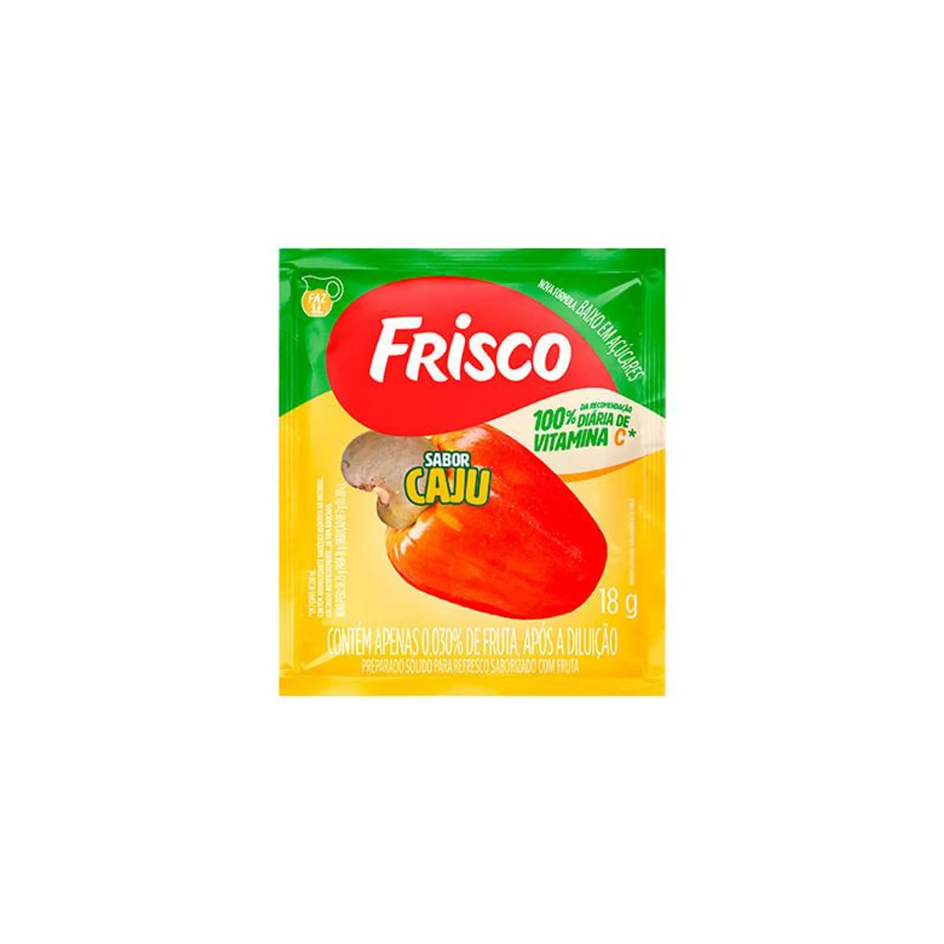 Refresco em Pó Frisco Caju 18g