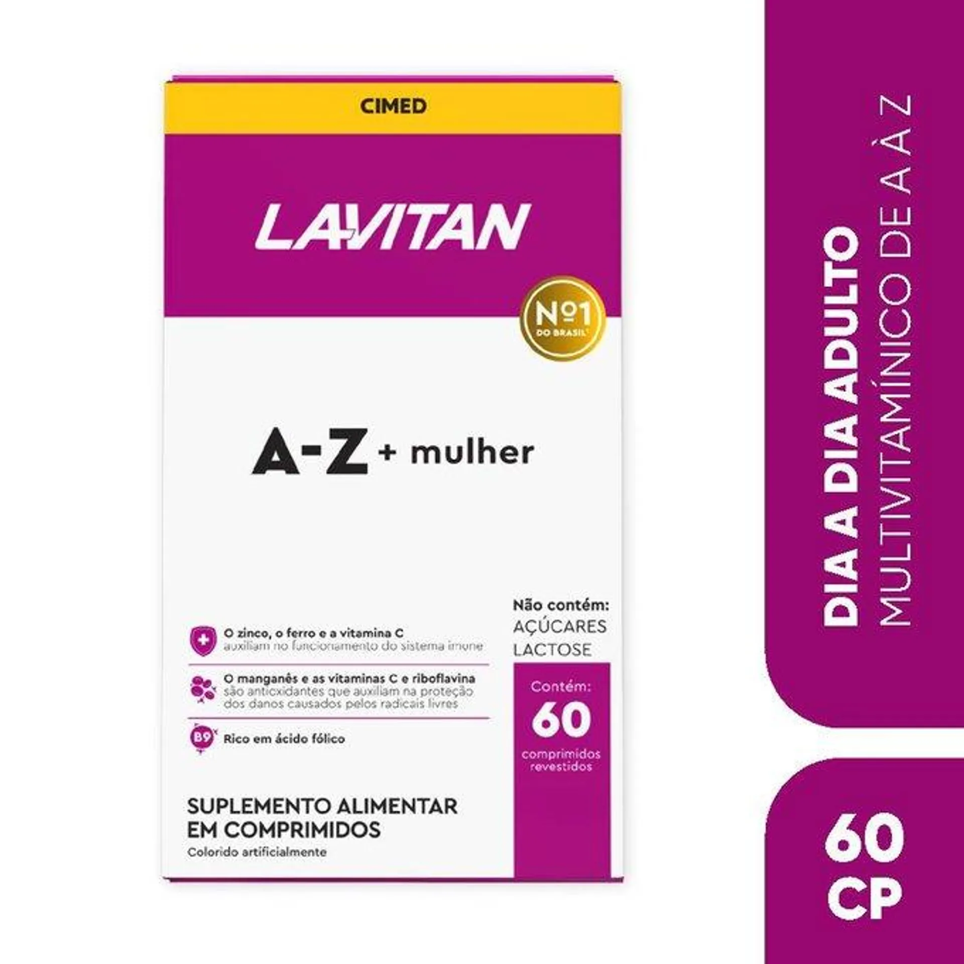 Multivitamínico Lavitan Az Mulher Com 60 Comprimidos