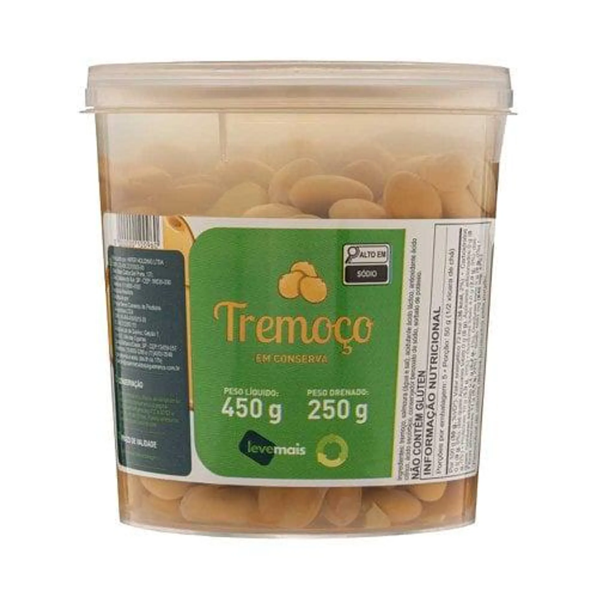 Tremoço Em Conserva Leve Mais 250g