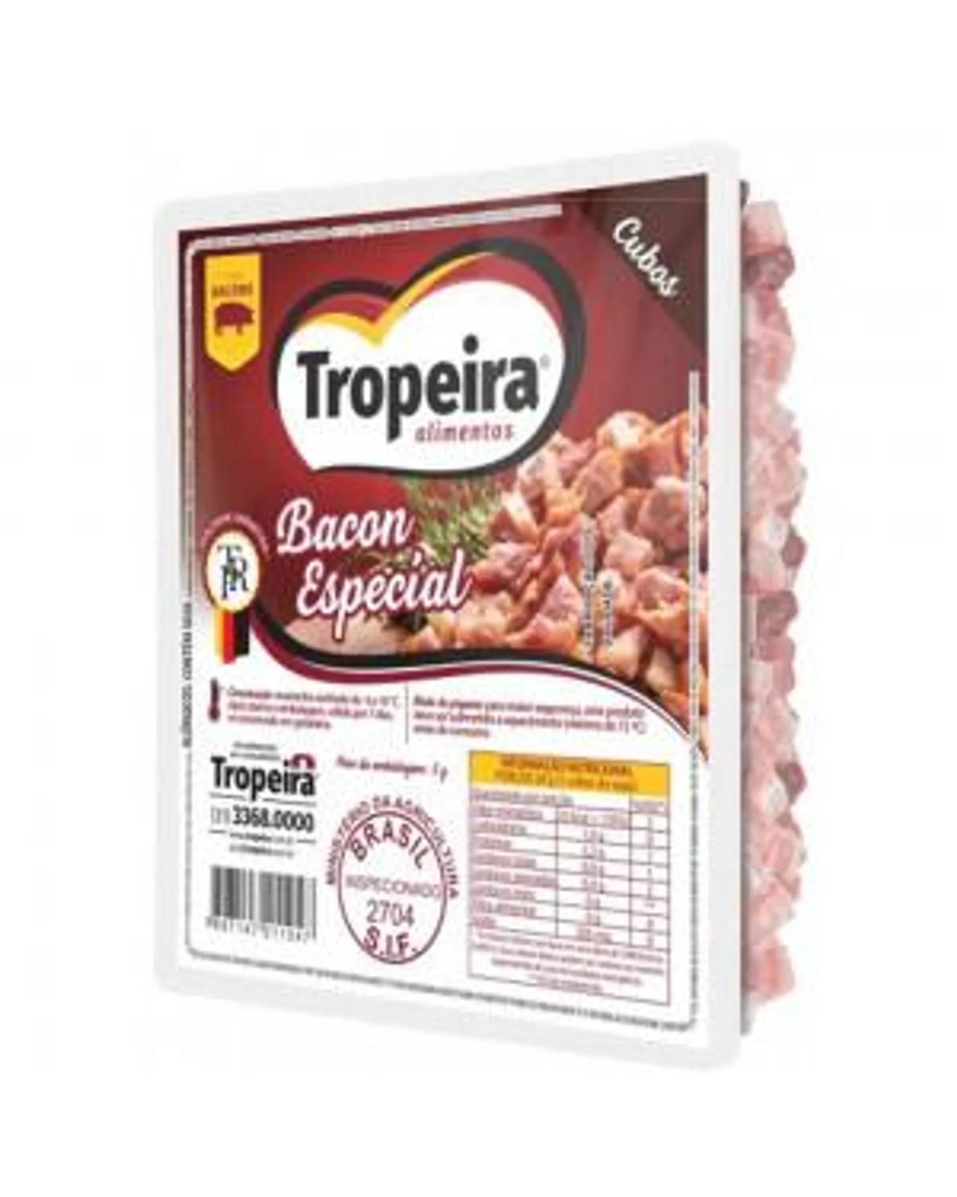 Bacon em cubos tropeira 200G