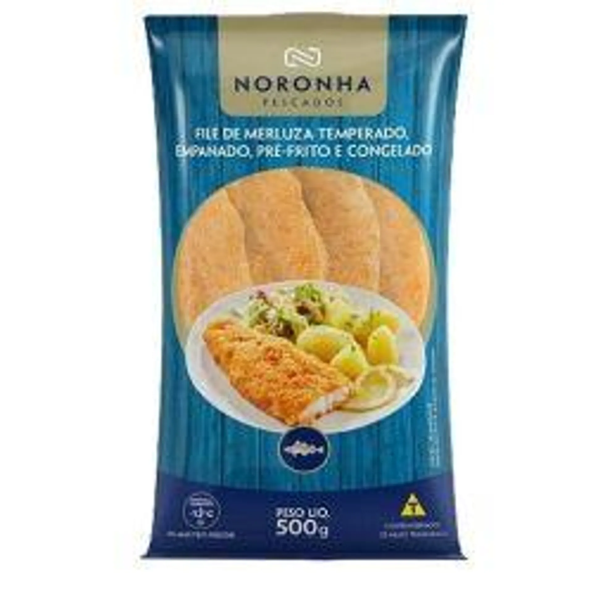 Filé Peixe Merluza Noronha Empanado 500g