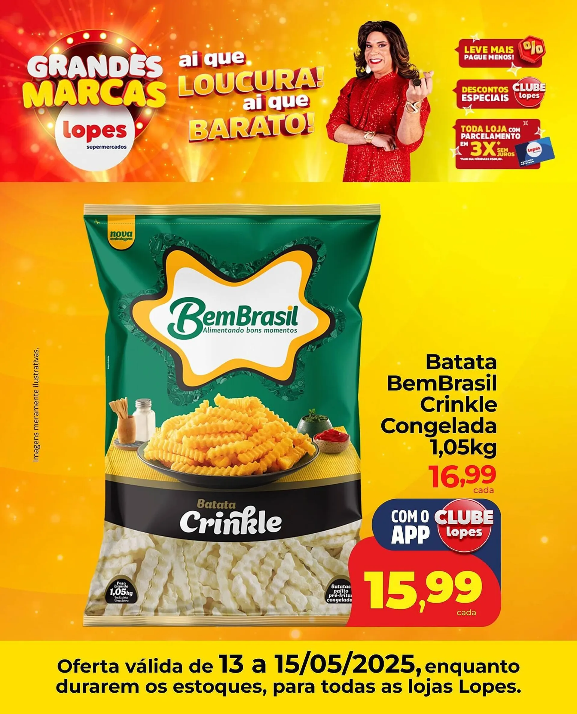 Encarte de Catálogo Lopes Supermercados 13 de maio até 15 de maio 2025 - Pagina 3