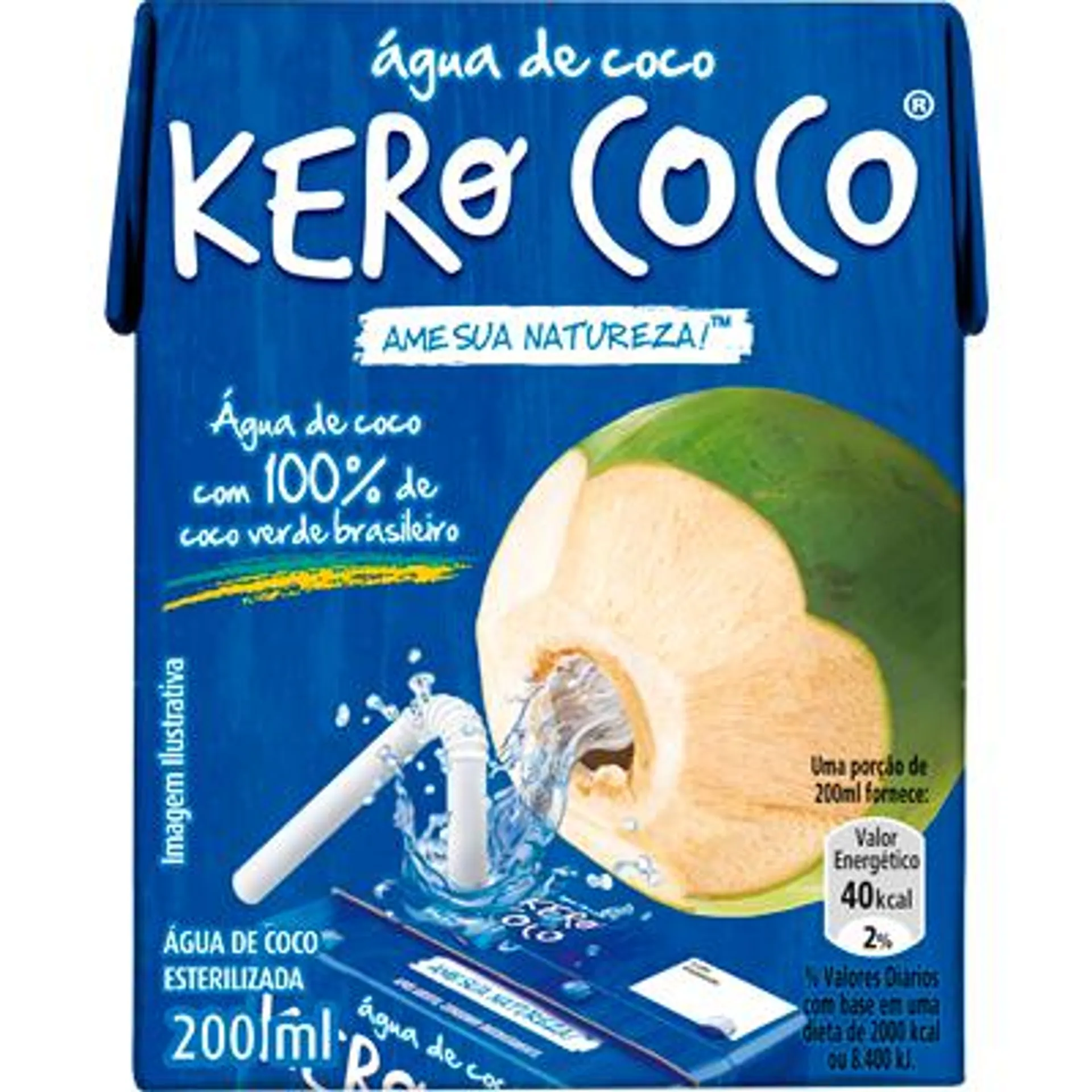 Água de Coco tetra pak 200ml - Kero Coco