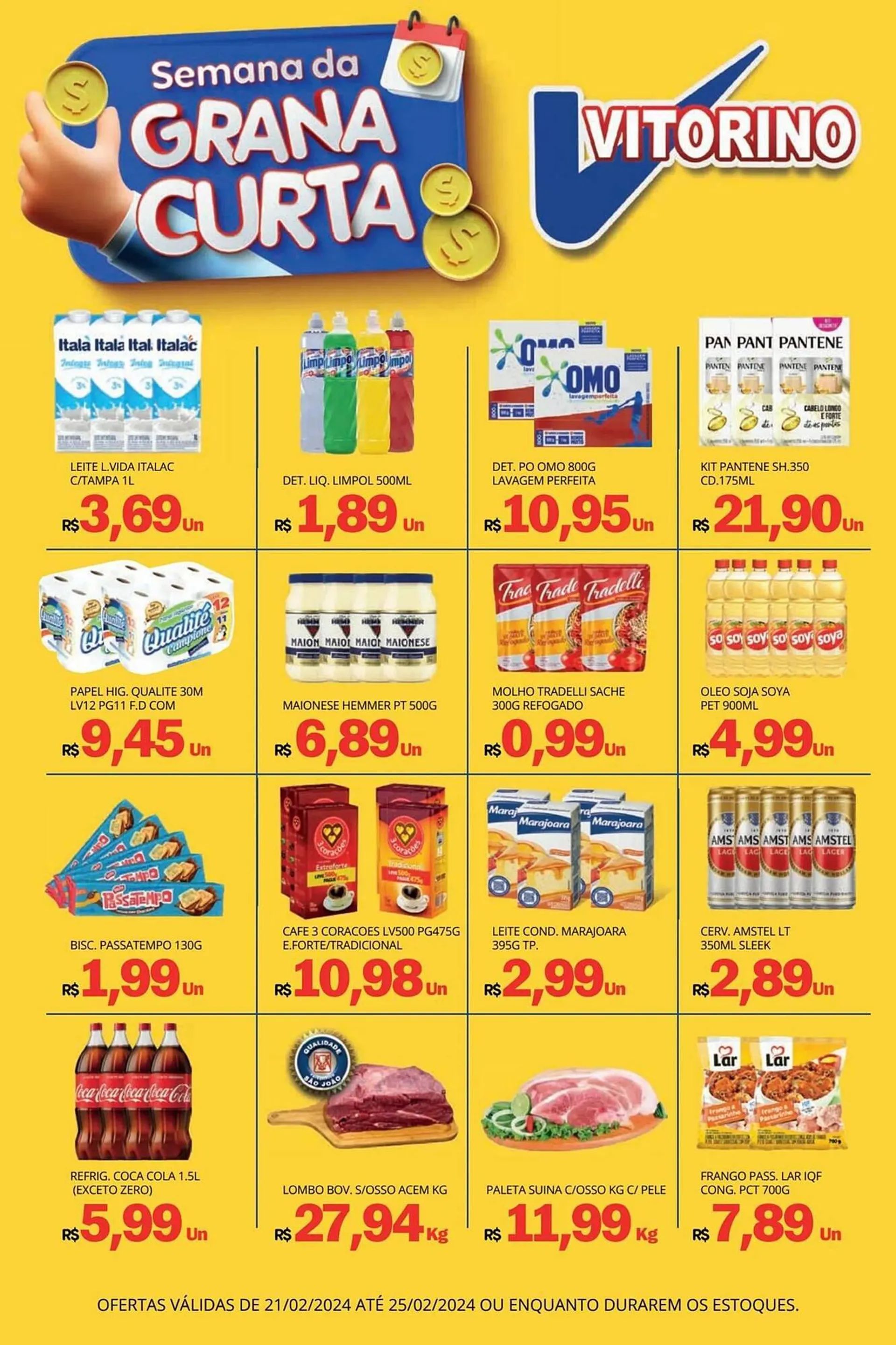 Encarte de Catálogo Supermercado Vitorino 22 de fevereiro até 25 de fevereiro 2024 - Pagina 