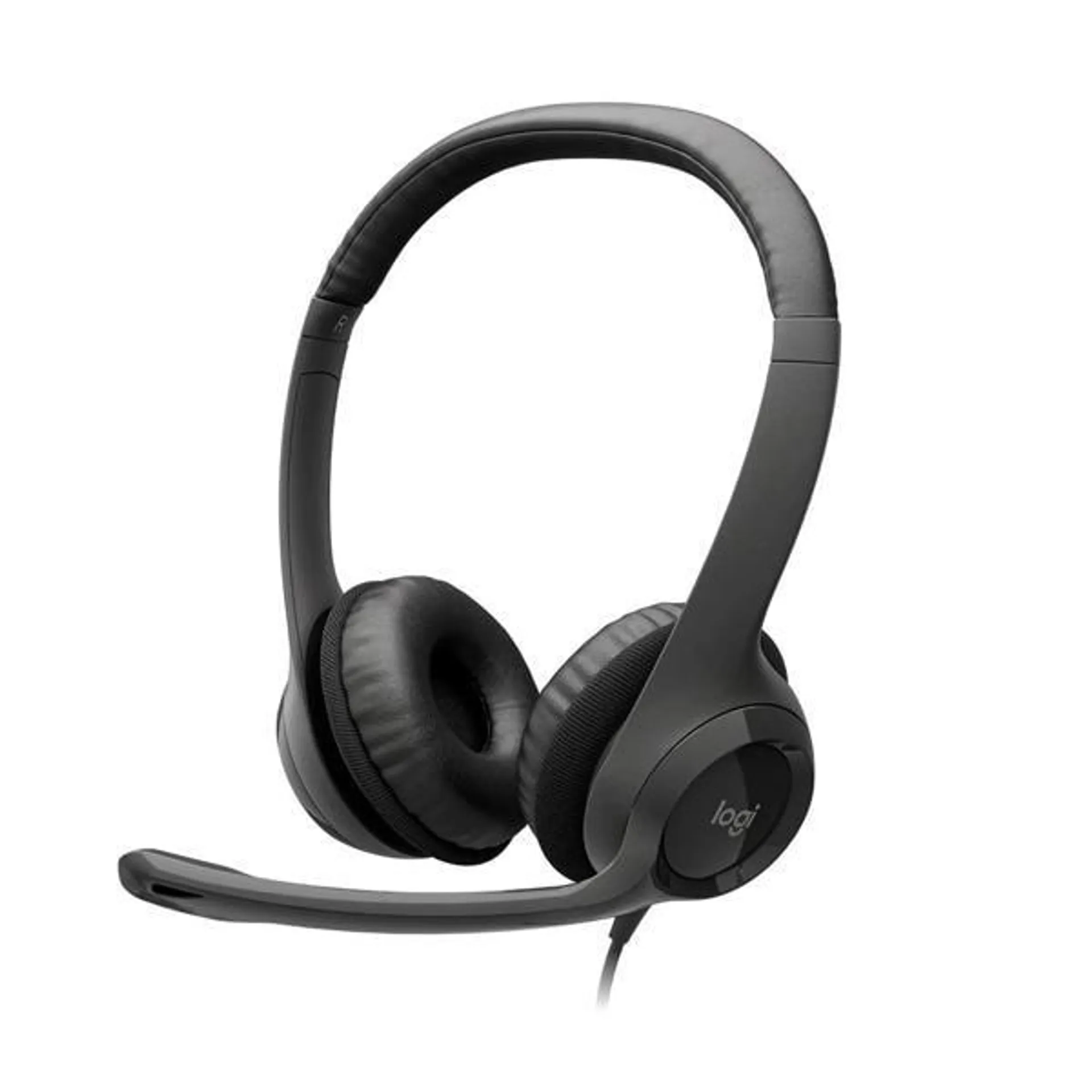 Headset com fio USB Logitech H390, Controle de áudio integrado e Microfone com Redução de Ruído, Preto, 981-000014, Logitech - BT 1 UN