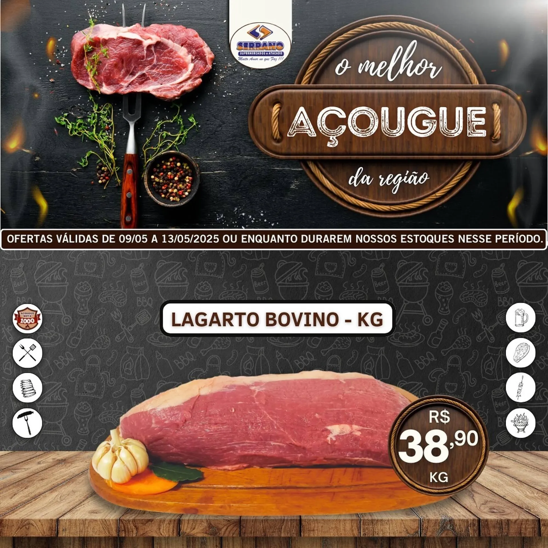 Encarte de Catálogo Serrano Supermercado 10 de maio até 13 de maio 2025 - Pagina 5