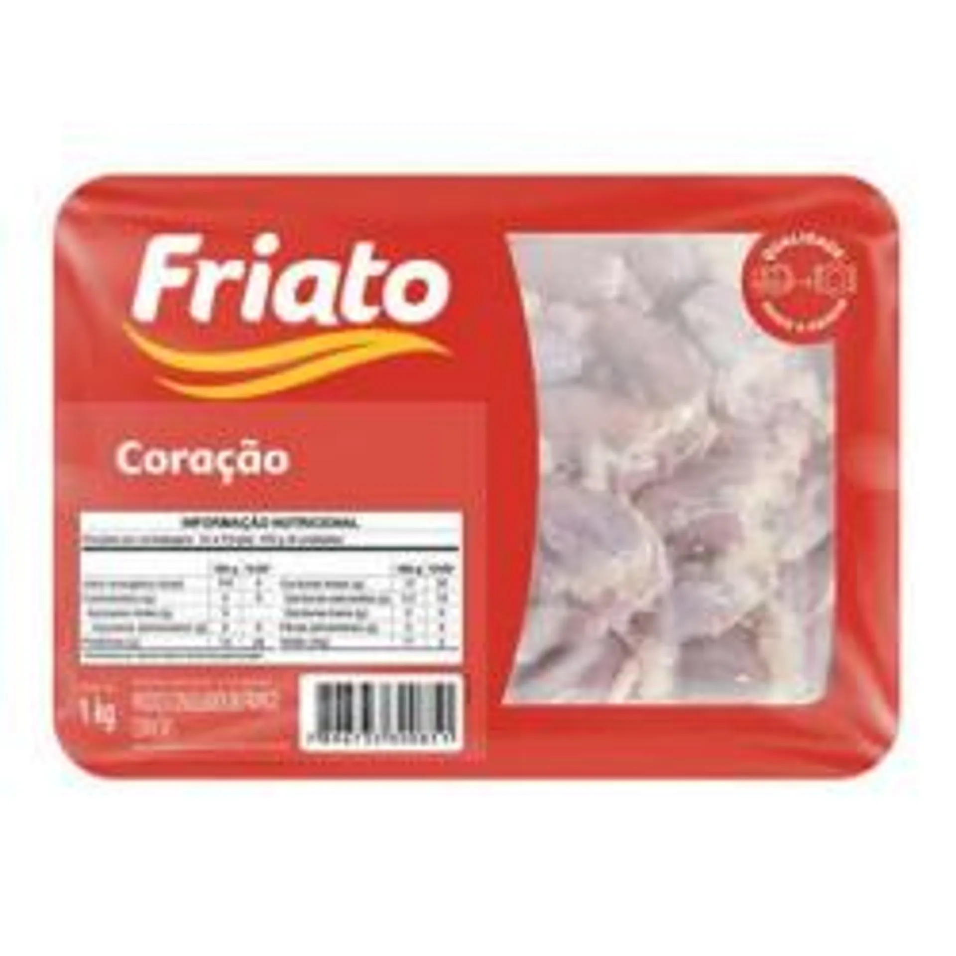 Coracao Frango Congelado Friato Bandeja 1kg