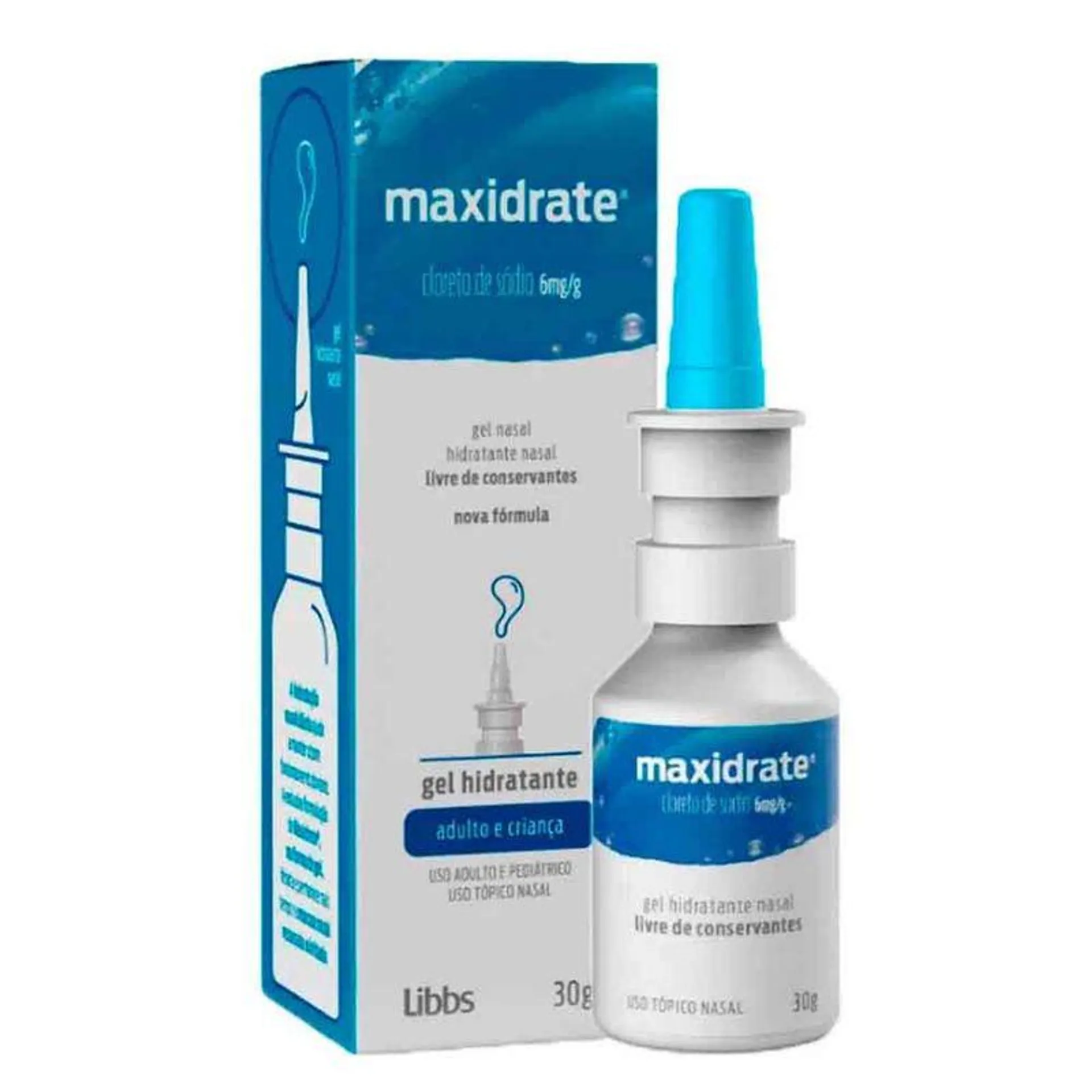 MAXIDRATE GEL NASAL 6,0MG/G 30G