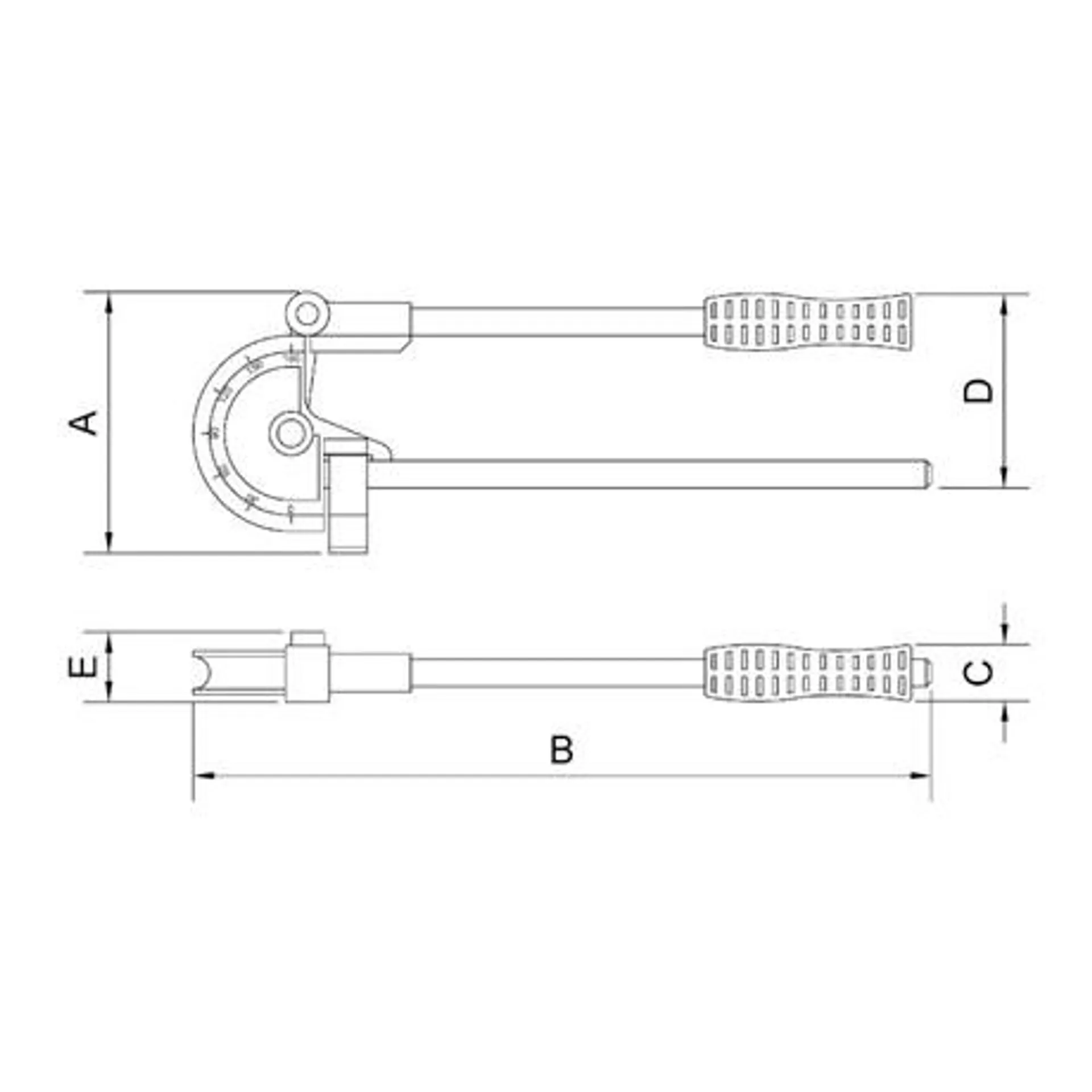 Curvador de Tubo 3/8" Alavanca 44900/002 TRAMONTINA