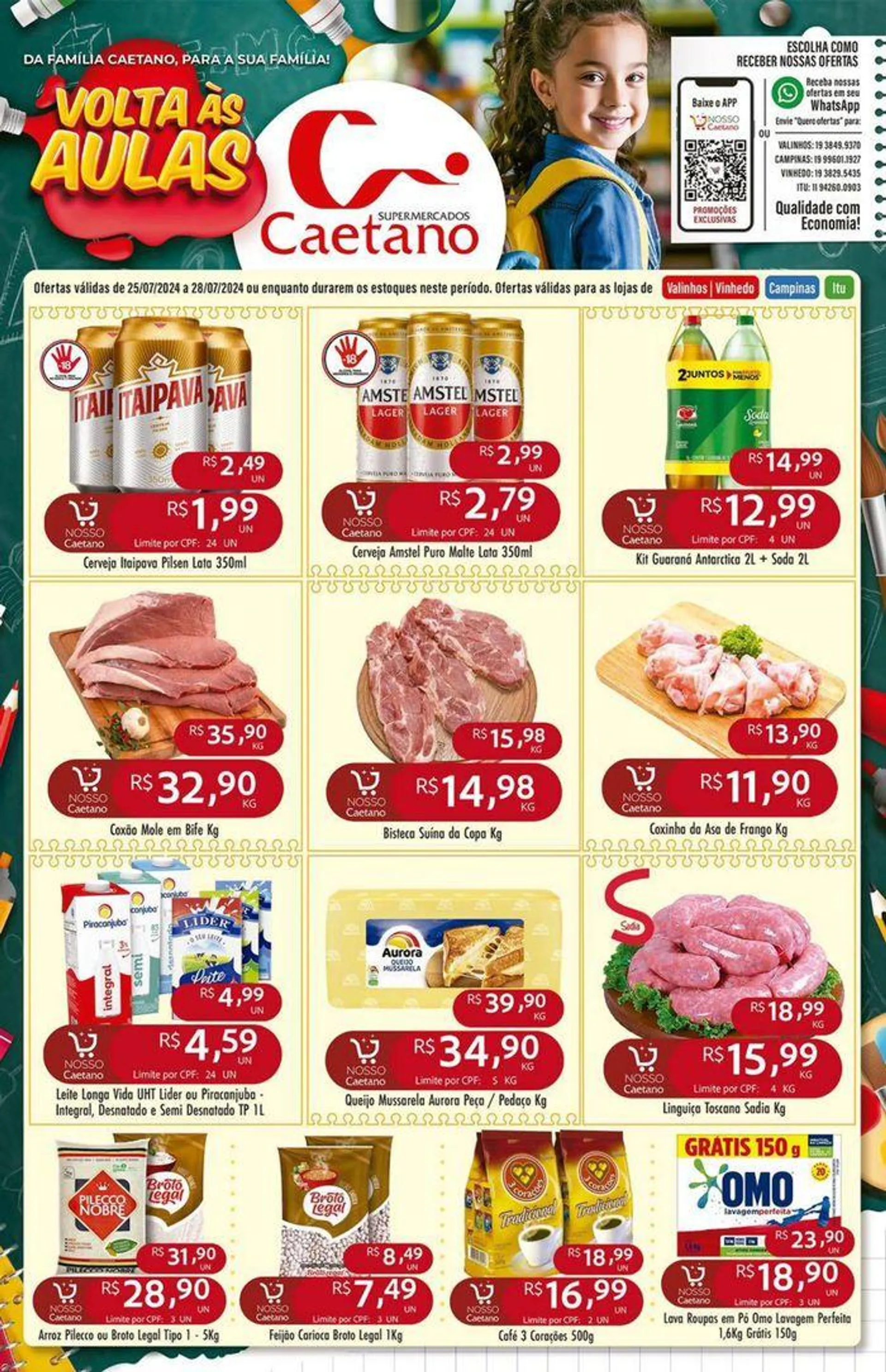 Encarte de Oferta Supermercados Caetano 25 de julho até 28 de julho 2024 - Pagina 2