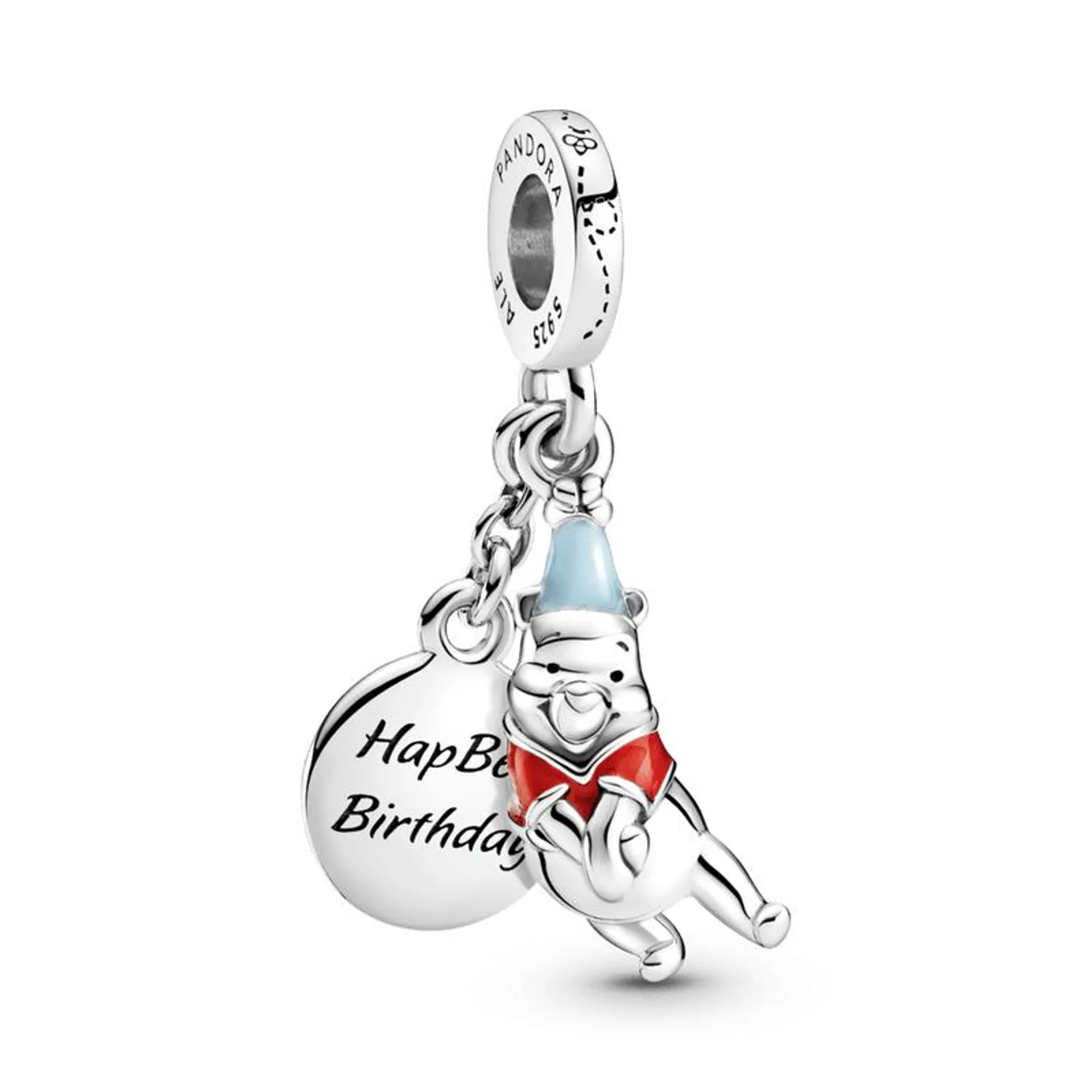 Charm Pendente De Aniversario Ursinho Pooh