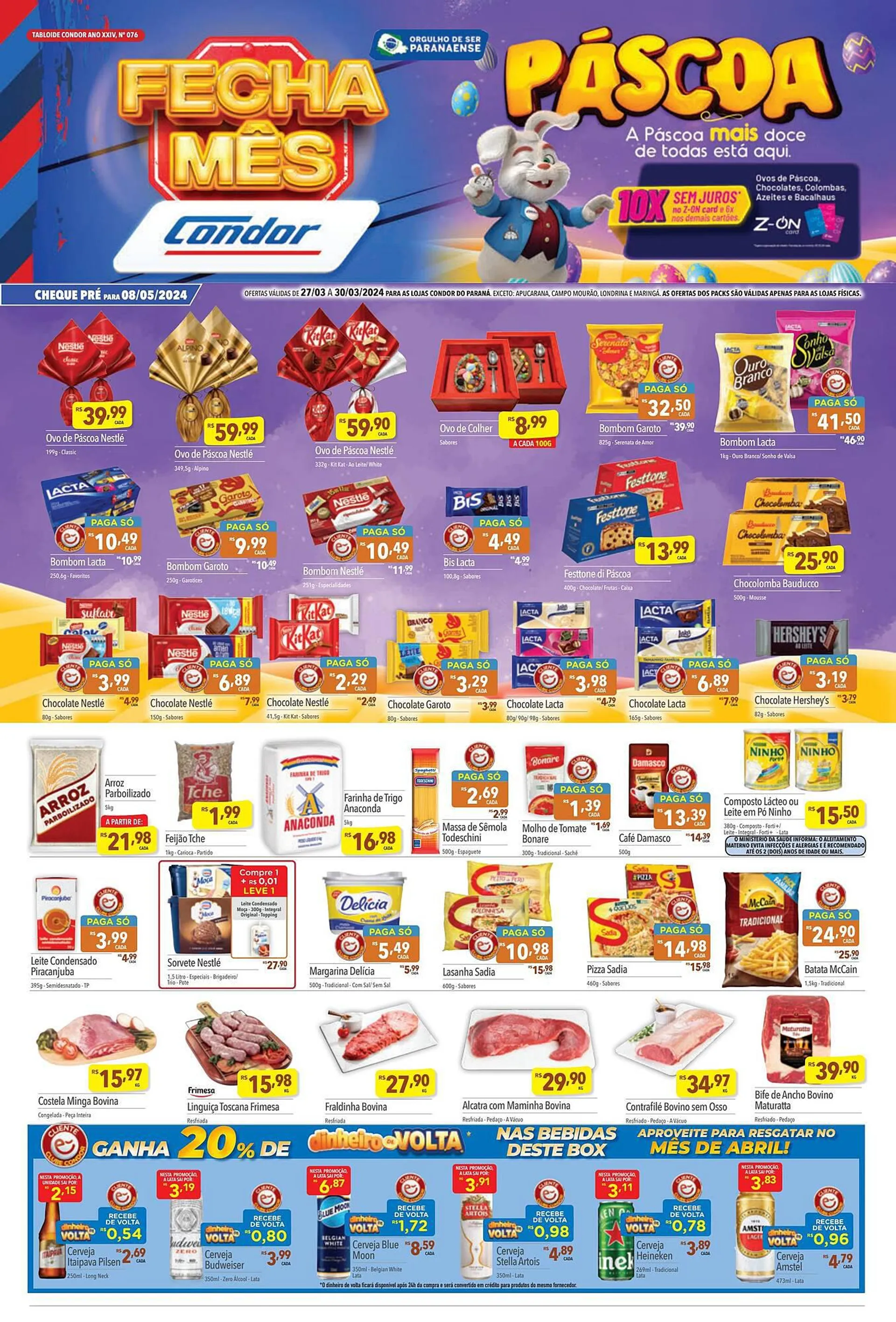 Encarte de Catálogo Supermercados Condor 27 de março até 30 de março 2024 - Pagina 