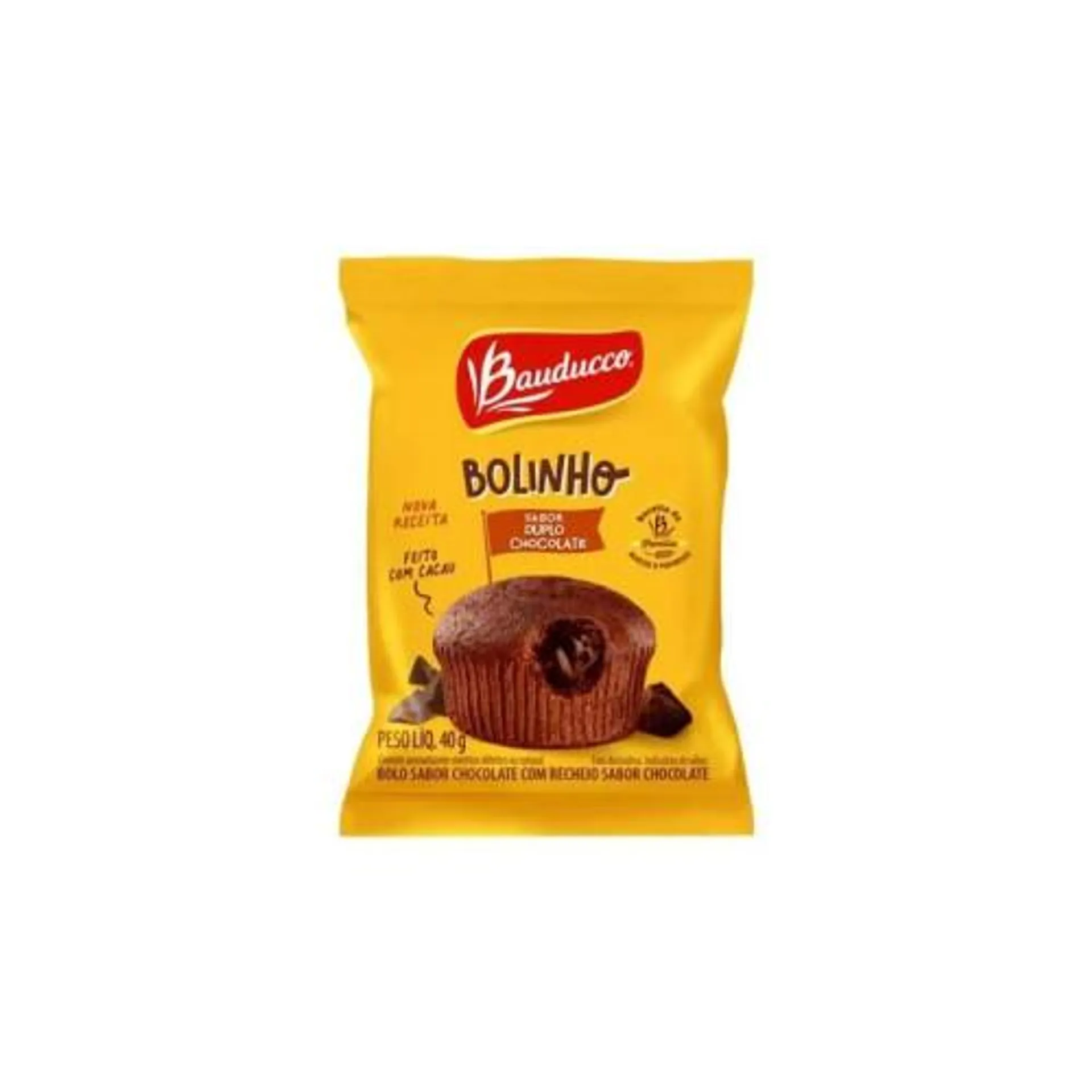 Bolinho Bauducco 40g Duplo Chocolate