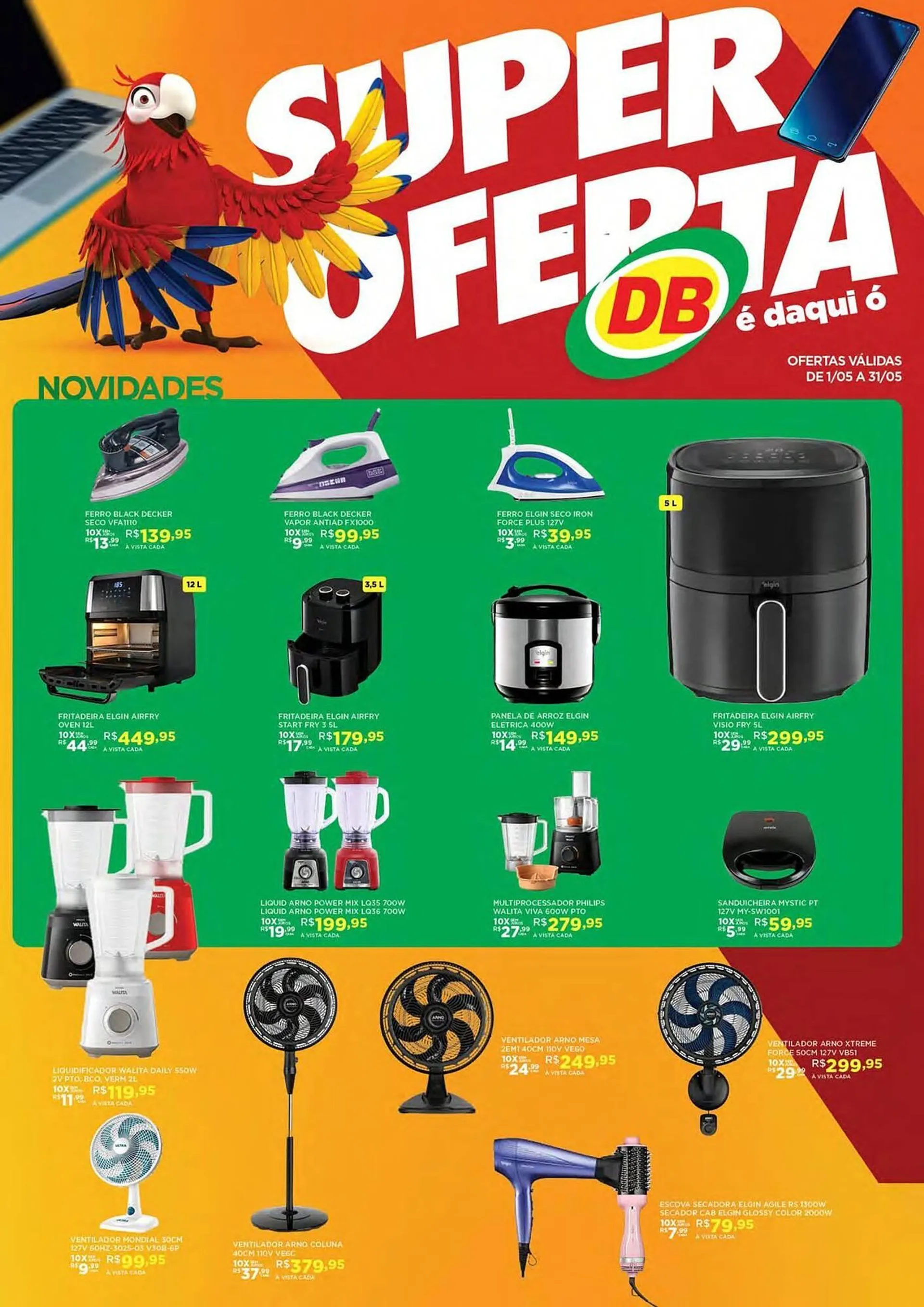 Encarte de Catálogo DB Supermercados 8 de maio até 31 de maio 2025 - Pagina 1
