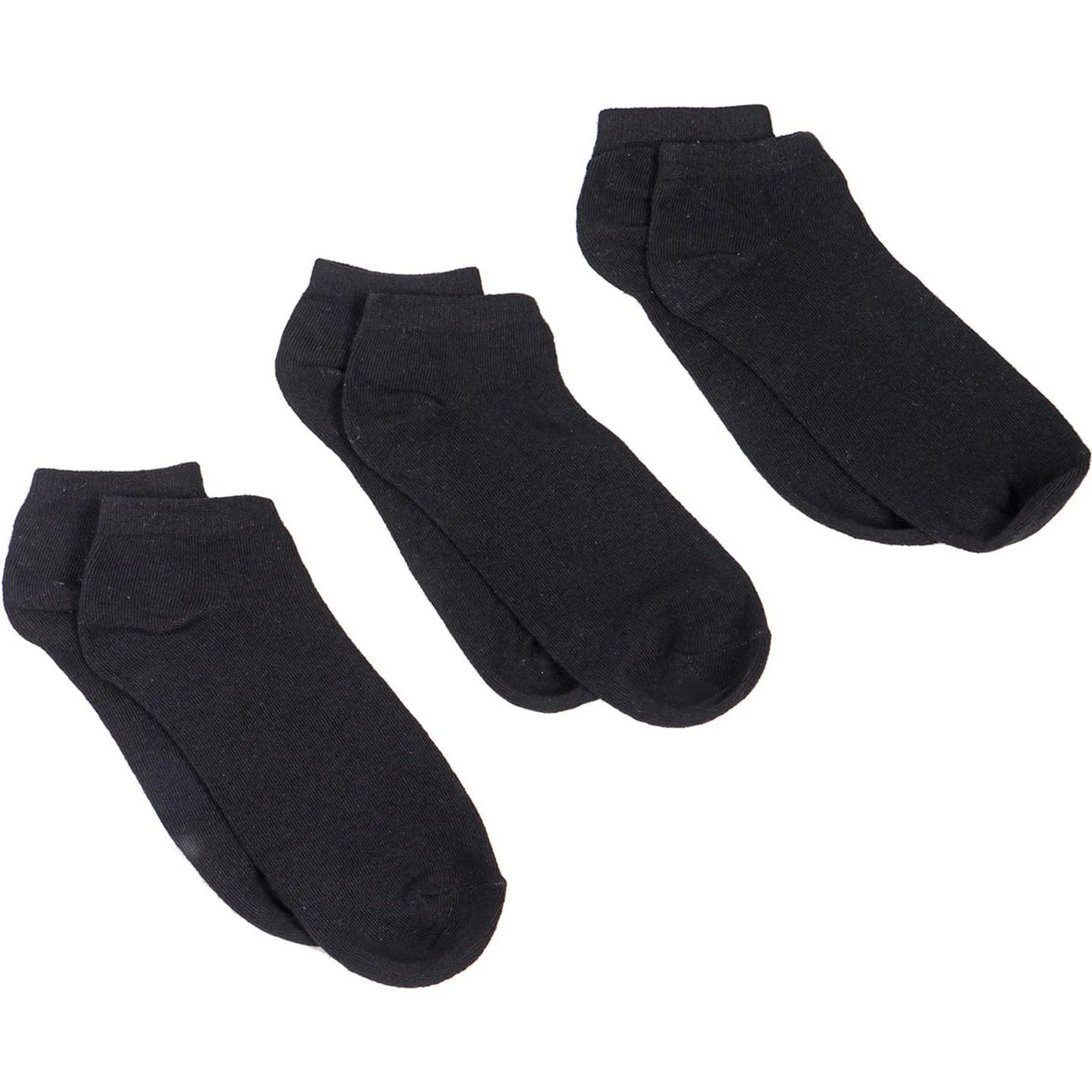 Kit 3 Meias Curtas Femininas Pretas - App