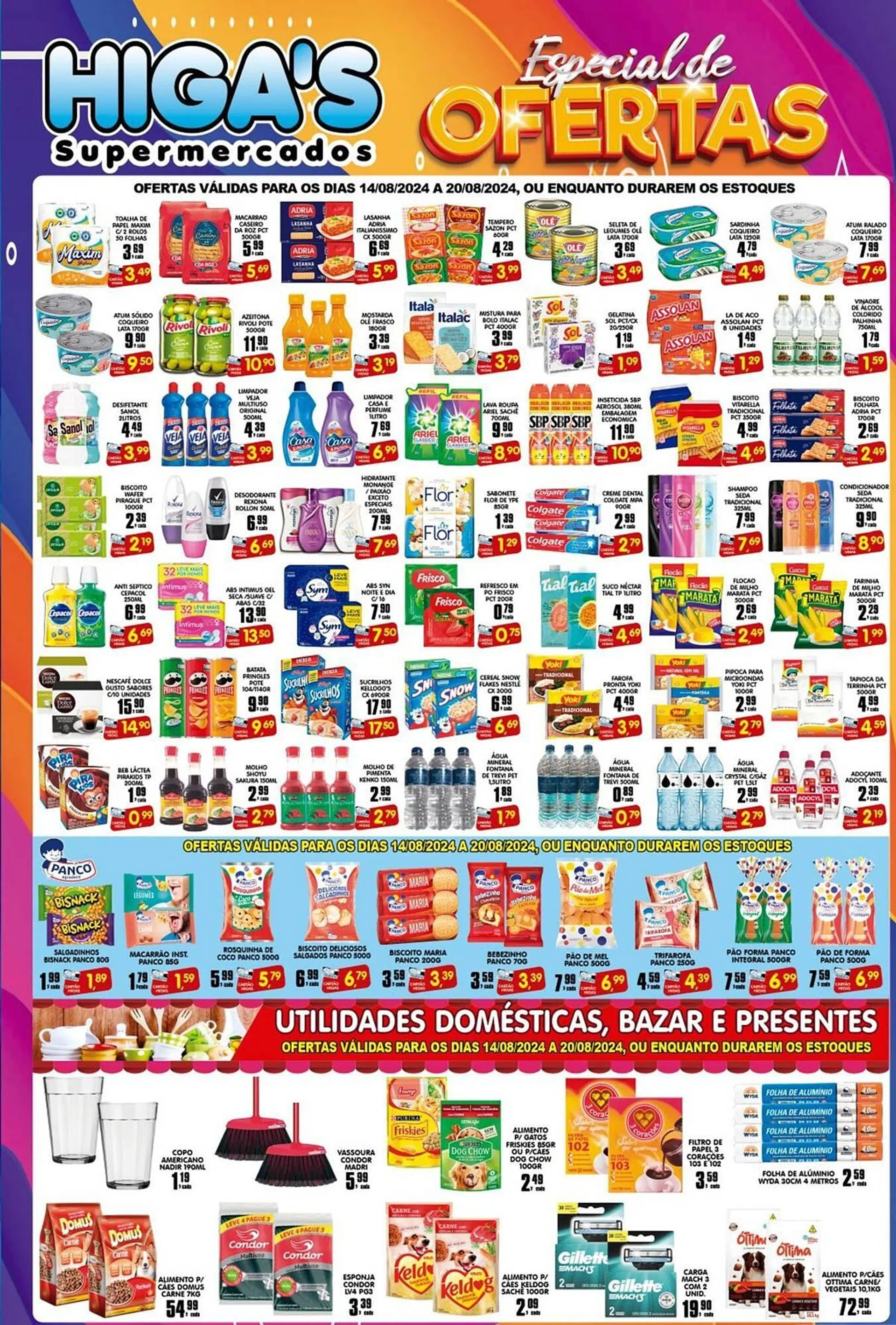 Encarte de Catálogo Higa's Supermercado 13 de agosto até 20 de agosto 2024 - Pagina 2