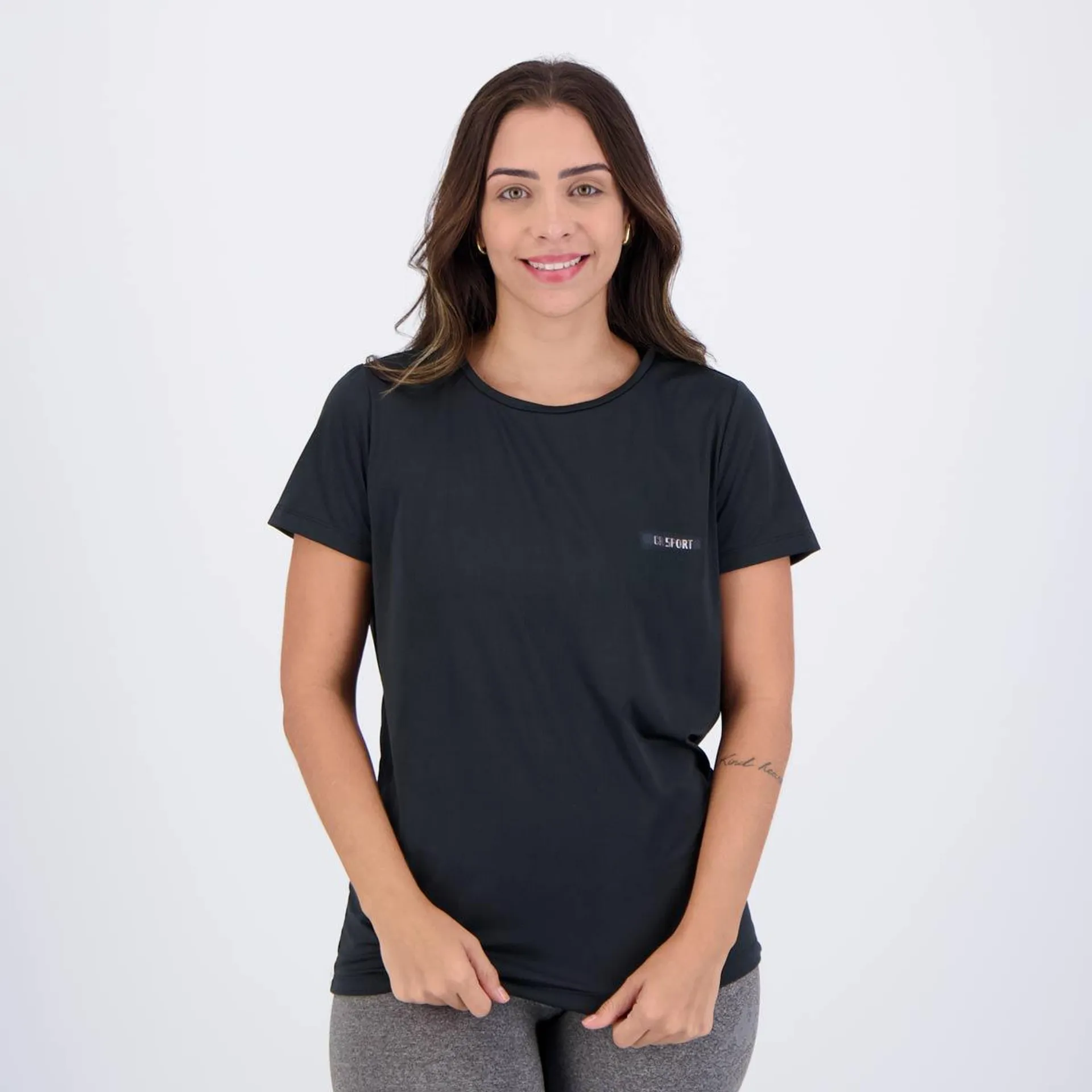 Camiseta Costa Rica Basic Feminina Preta