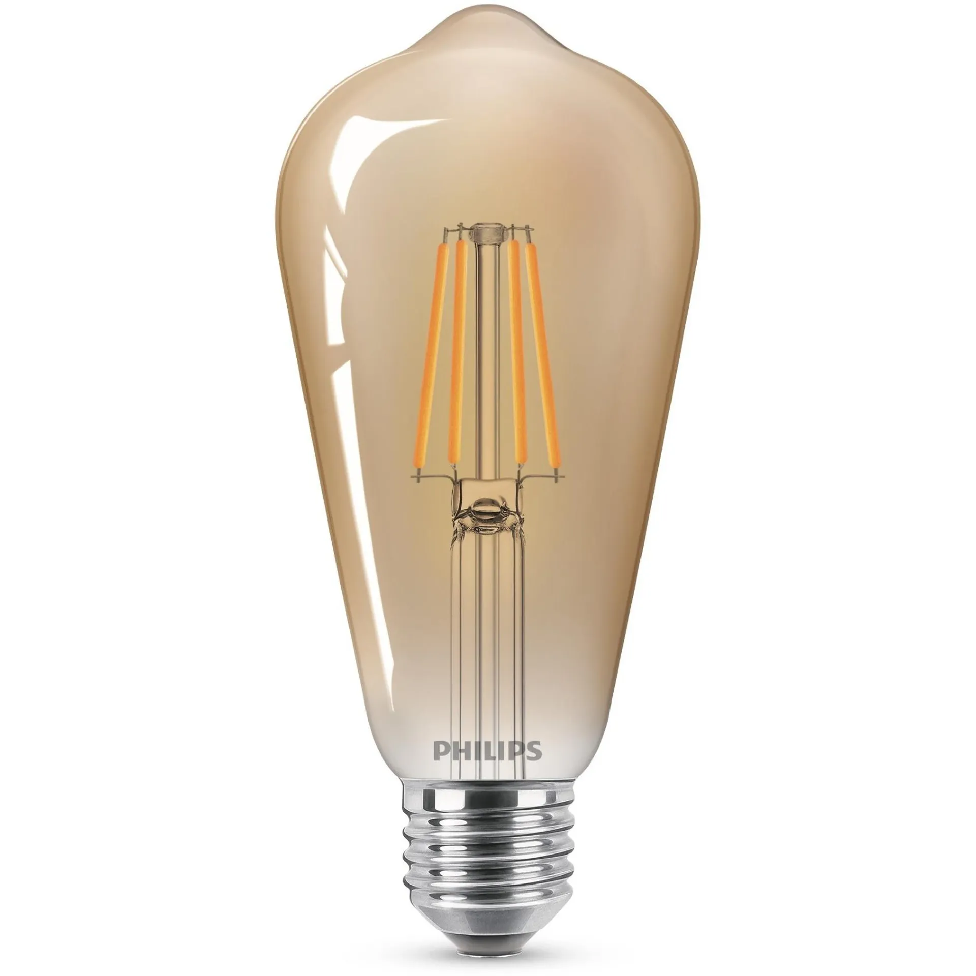 Lâmpada Philips LED Bulbo ST64 4W E27 Luz Amarela