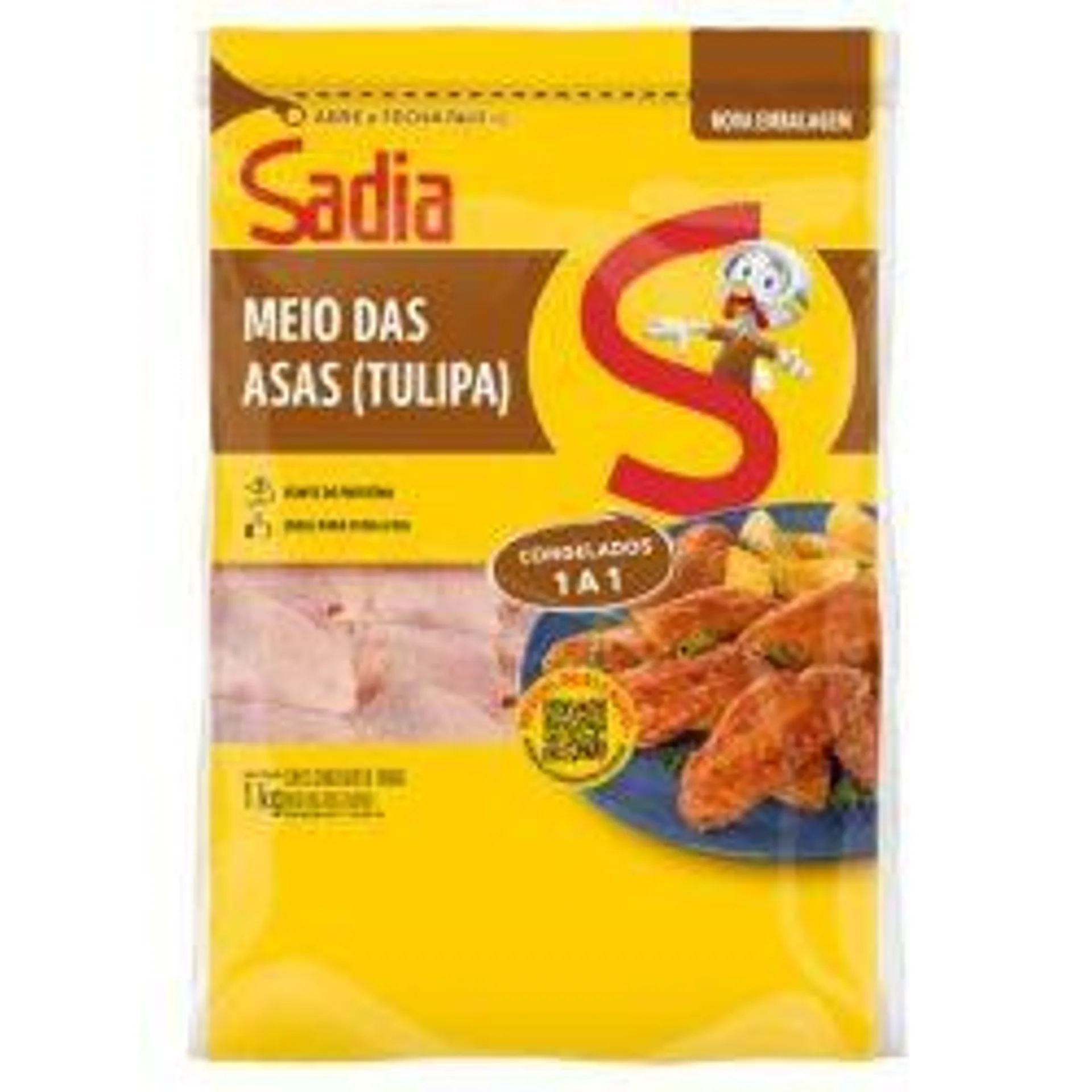 Meio Da Asa Sadia 1kg Na Medida Tulipa