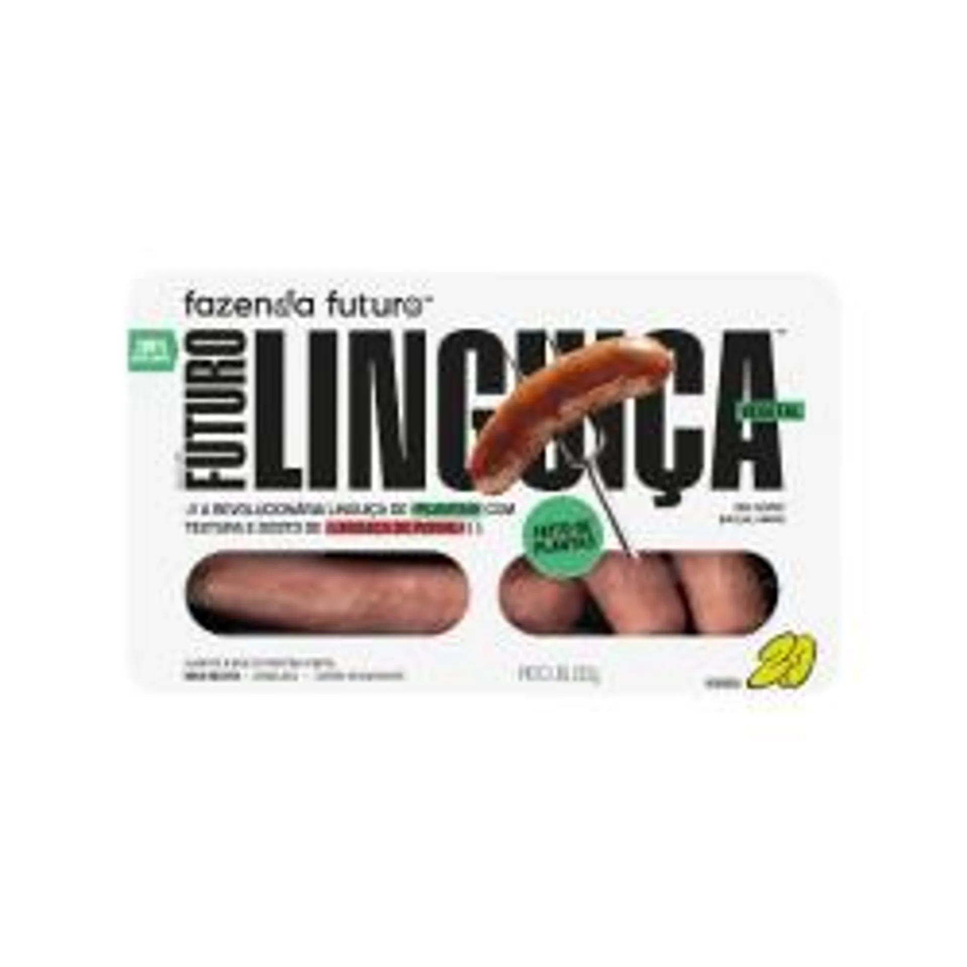 Linguiça Vegetal Congelada Fazenda Futuro Bandeja 250g