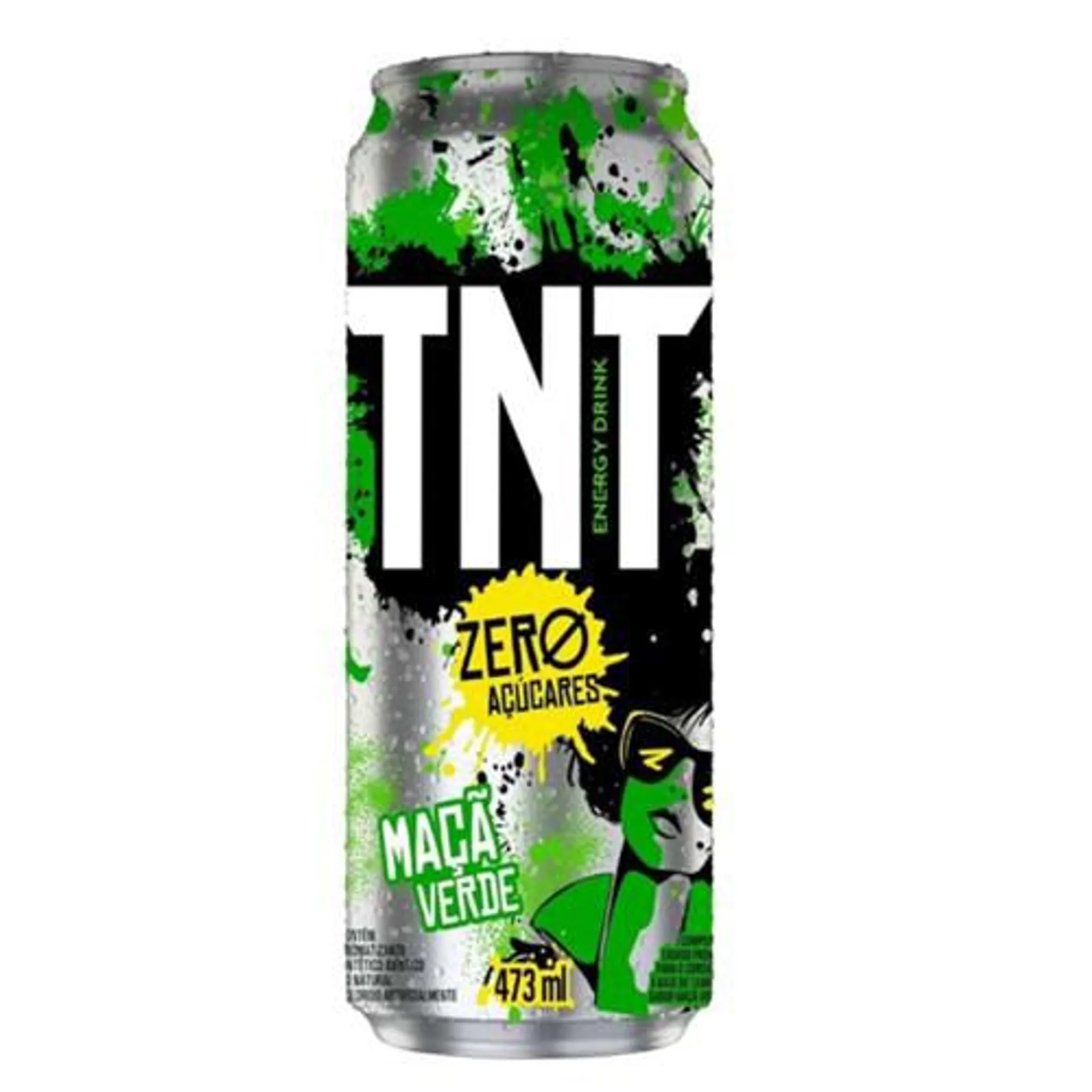 Energético Sabor Maçã Verde Zero Açúcar Tnt 473ml