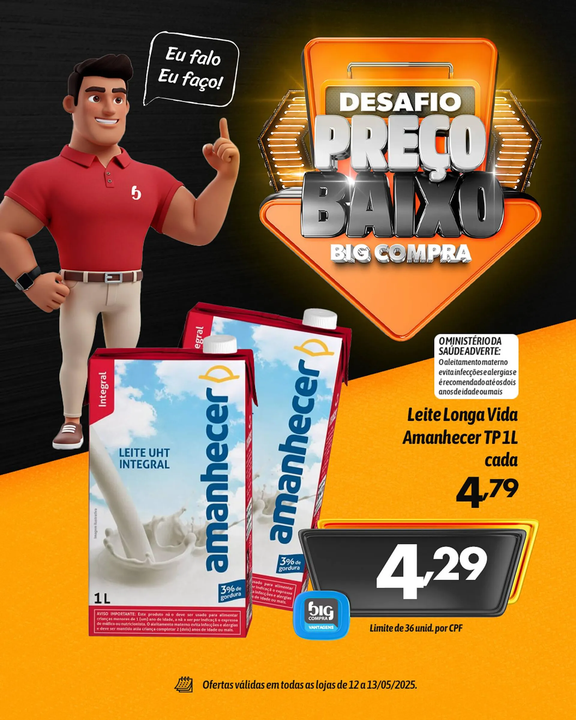 Encarte de Catálogo Supermercados Big Compra 12 de maio até 13 de maio 2025 - Pagina 2