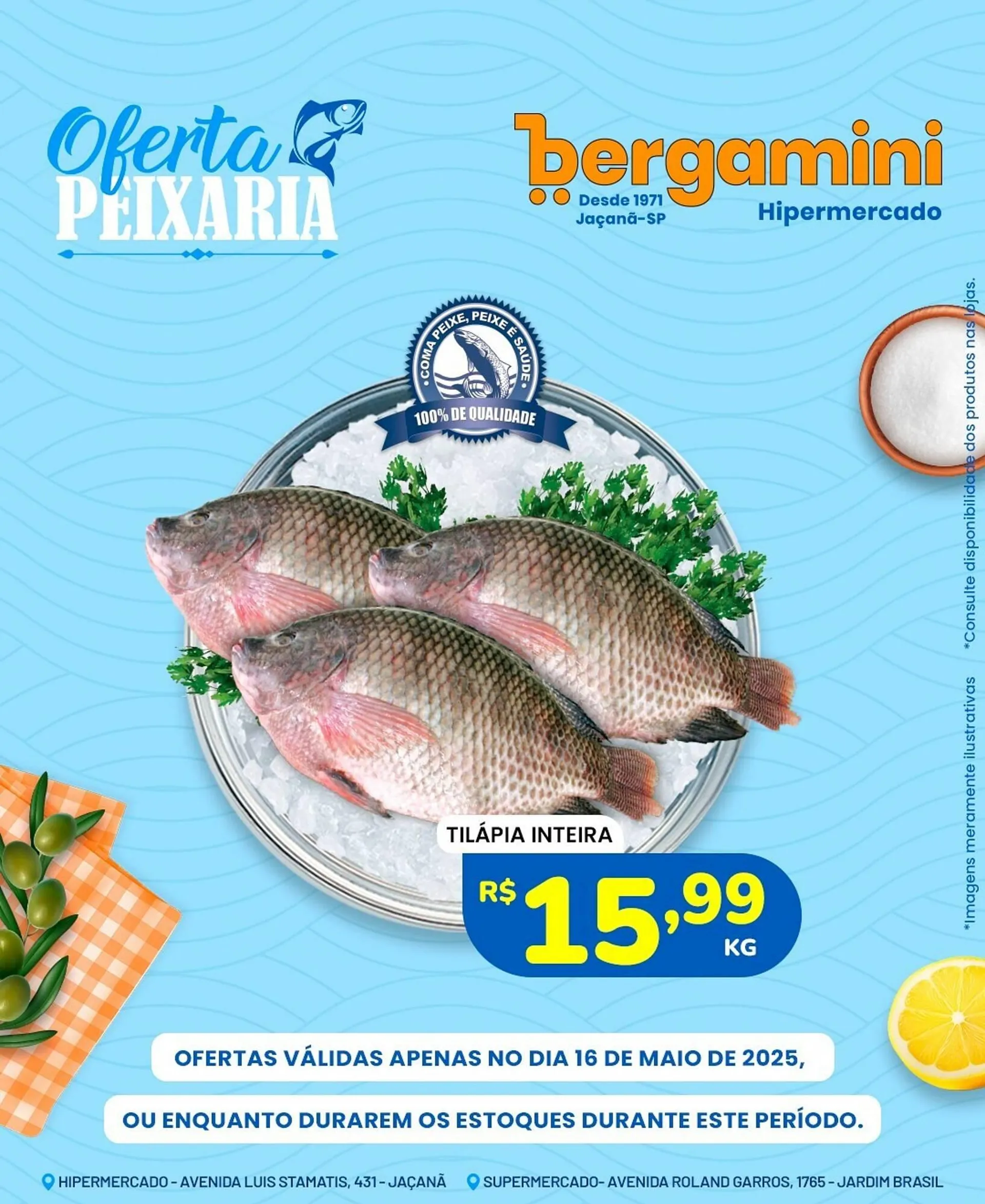 Encarte de Catálogo Supermercado Bergamini 15 de maio até 16 de maio 2025 - Pagina 1