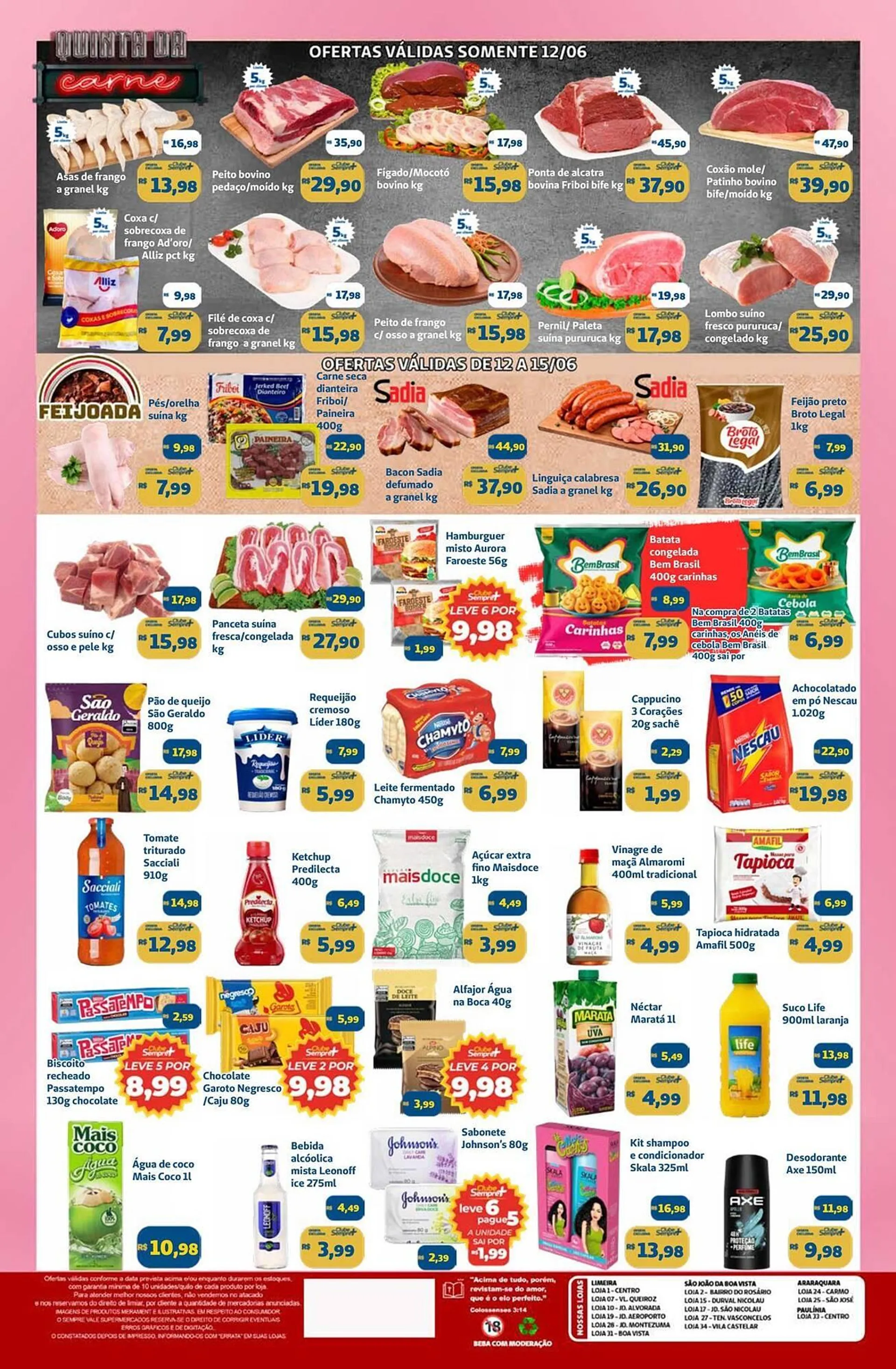 Encarte de Catálogo Sempre Vale Supermercados 12 de junho até 15 de junho 2025 - Pagina 2