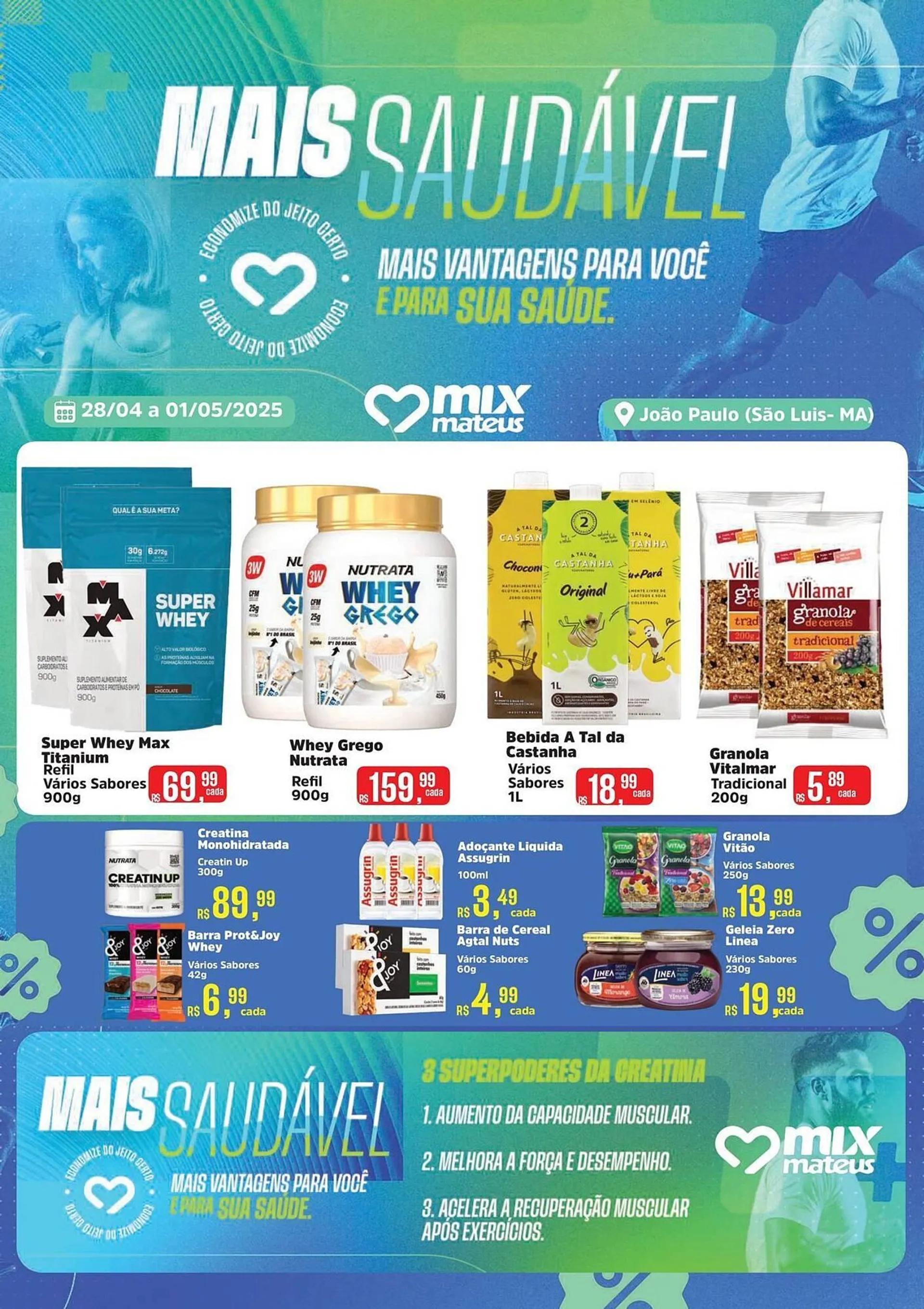 Encarte de Catálogo Supermercados Mateus 28 de abril até 1 de maio 2025 - Pagina 1