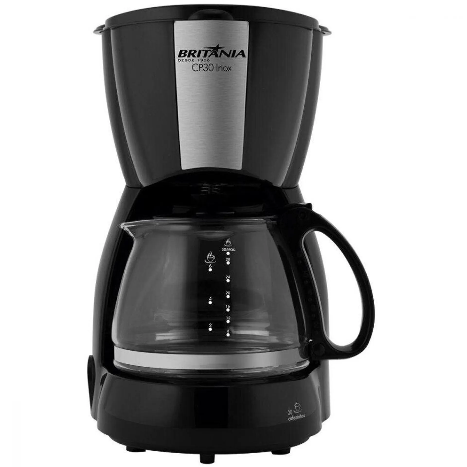 Cafeteira Inox Preto Britânia 220V CP30