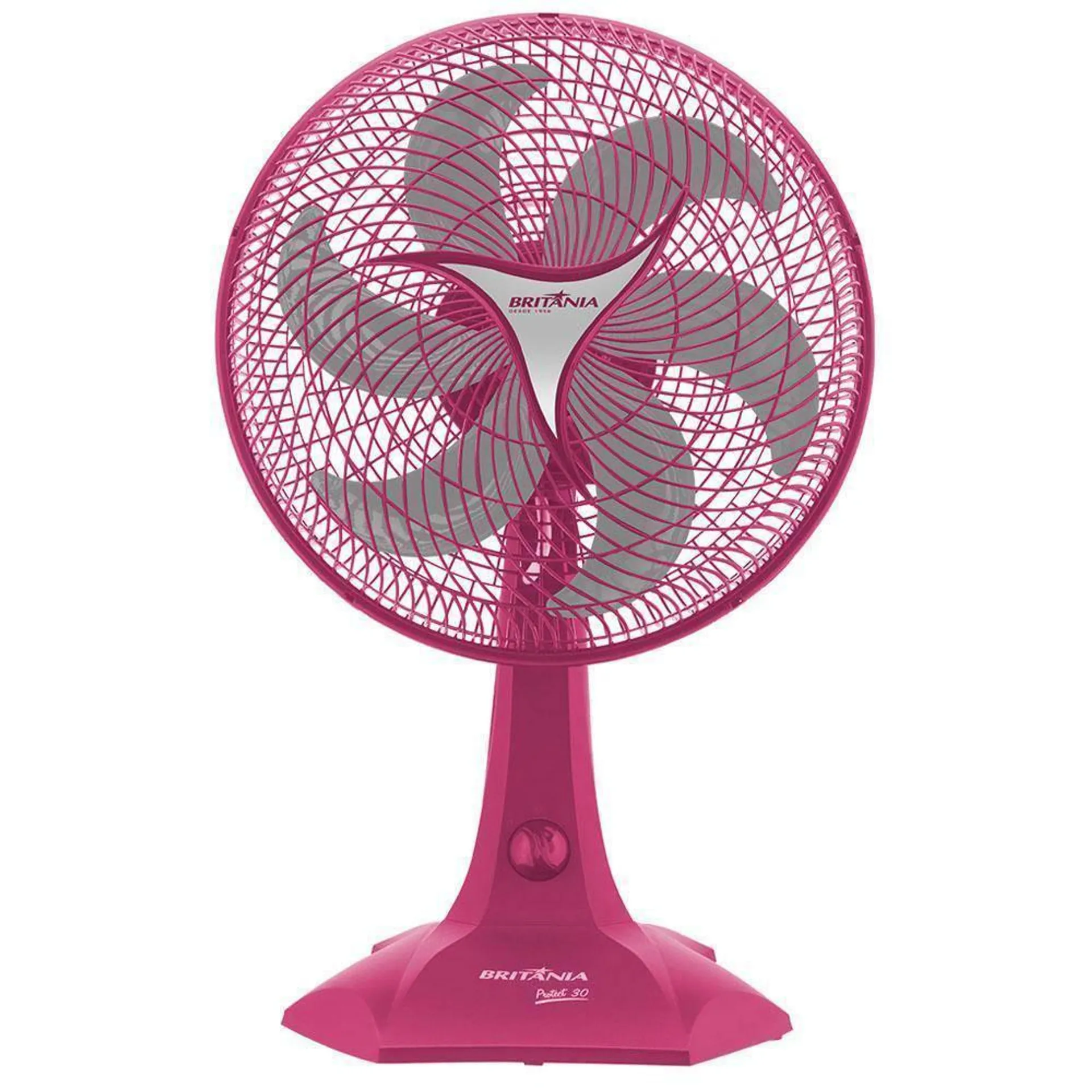 Ventilador de Mesa Britânia Protect 30 Six, 3 Velocidades, 45W, Rosa - 110v