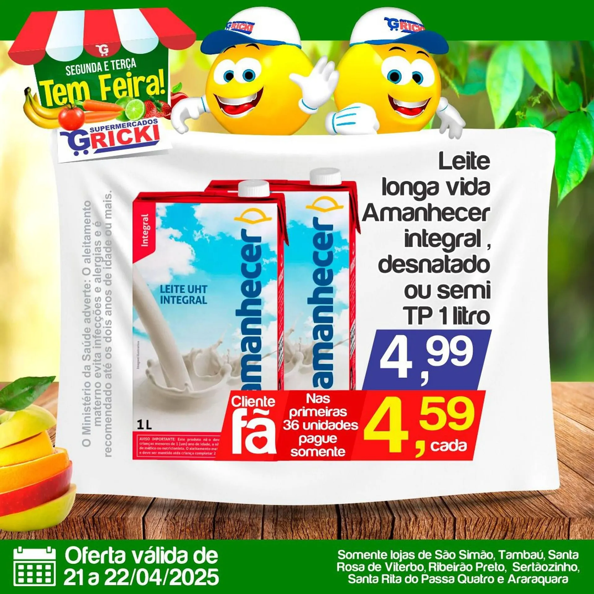 Encarte de Catálogo Supermercados Gricki 21 de abril até 22 de abril 2025 - Pagina 7