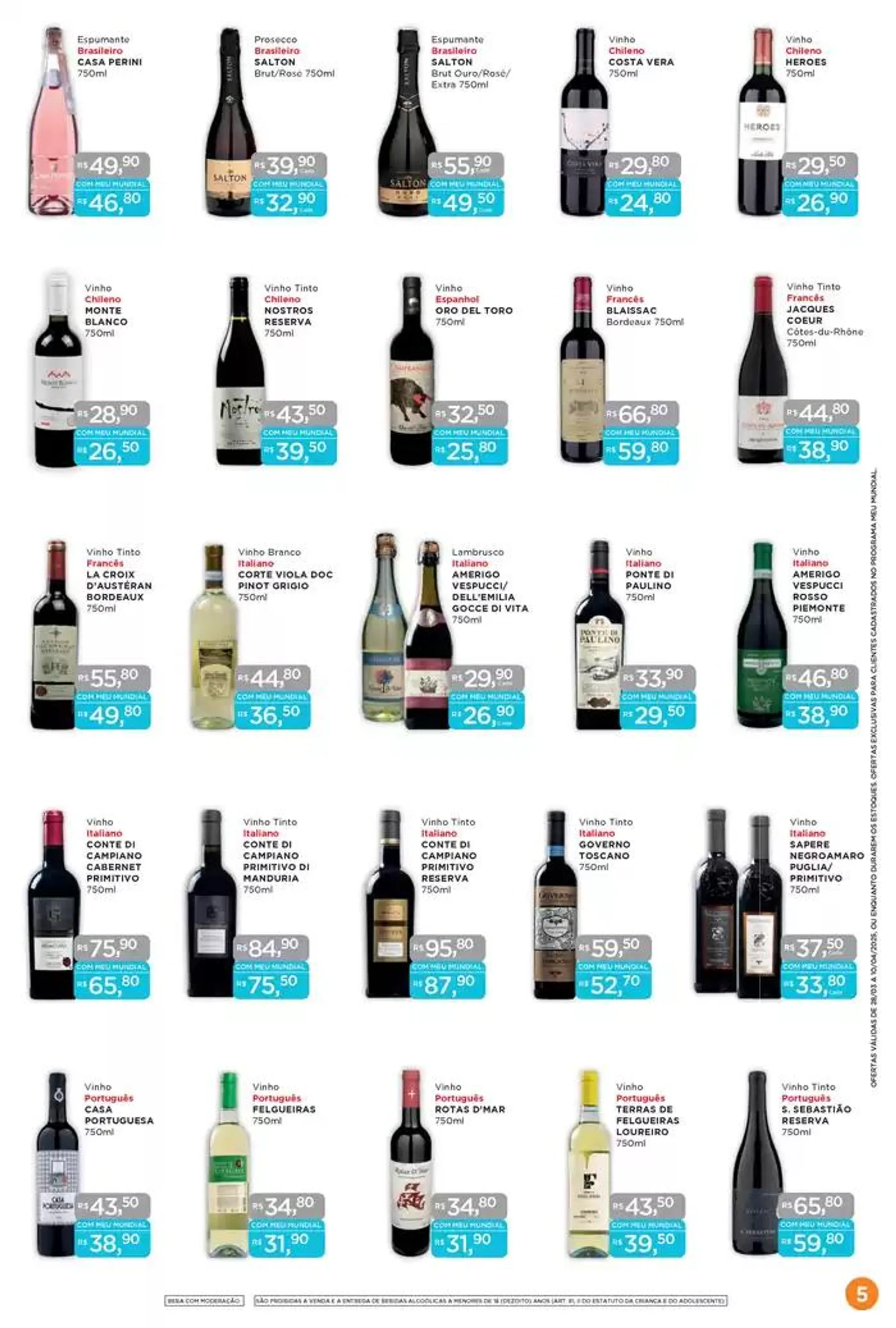 Encarte de Ofertas Supermercados Mundial 28 de março até 10 de abril 2025 - Pagina 5