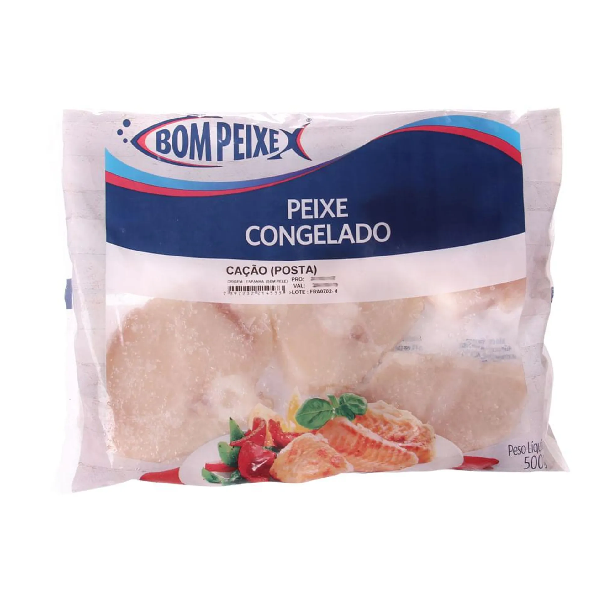 Peixe Cação Bom Peixe Importado Congelado 500g