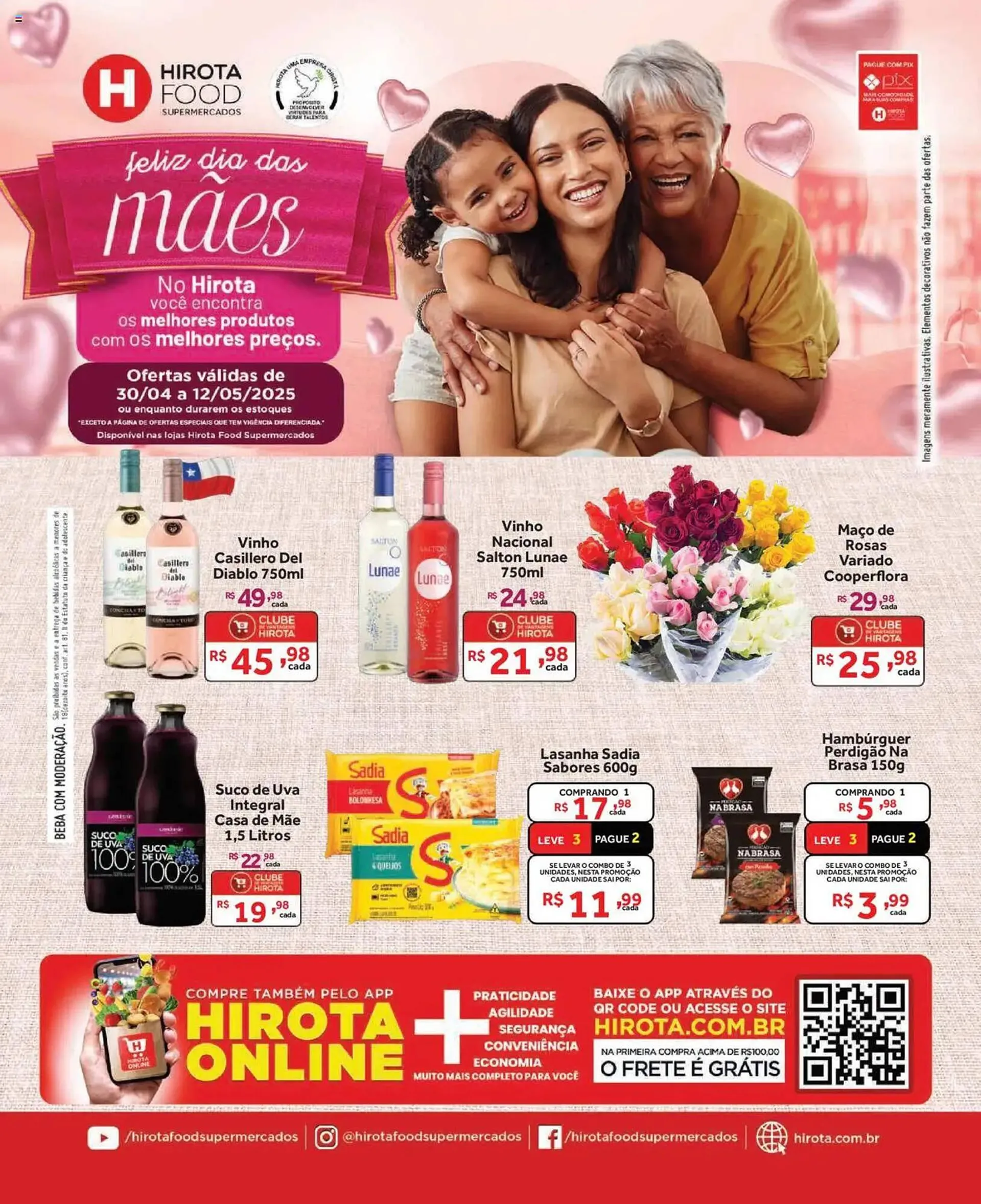 Encarte de Catálogo Hirota Food Supermercado 30 de abril até 12 de maio 2025 - Pagina 1