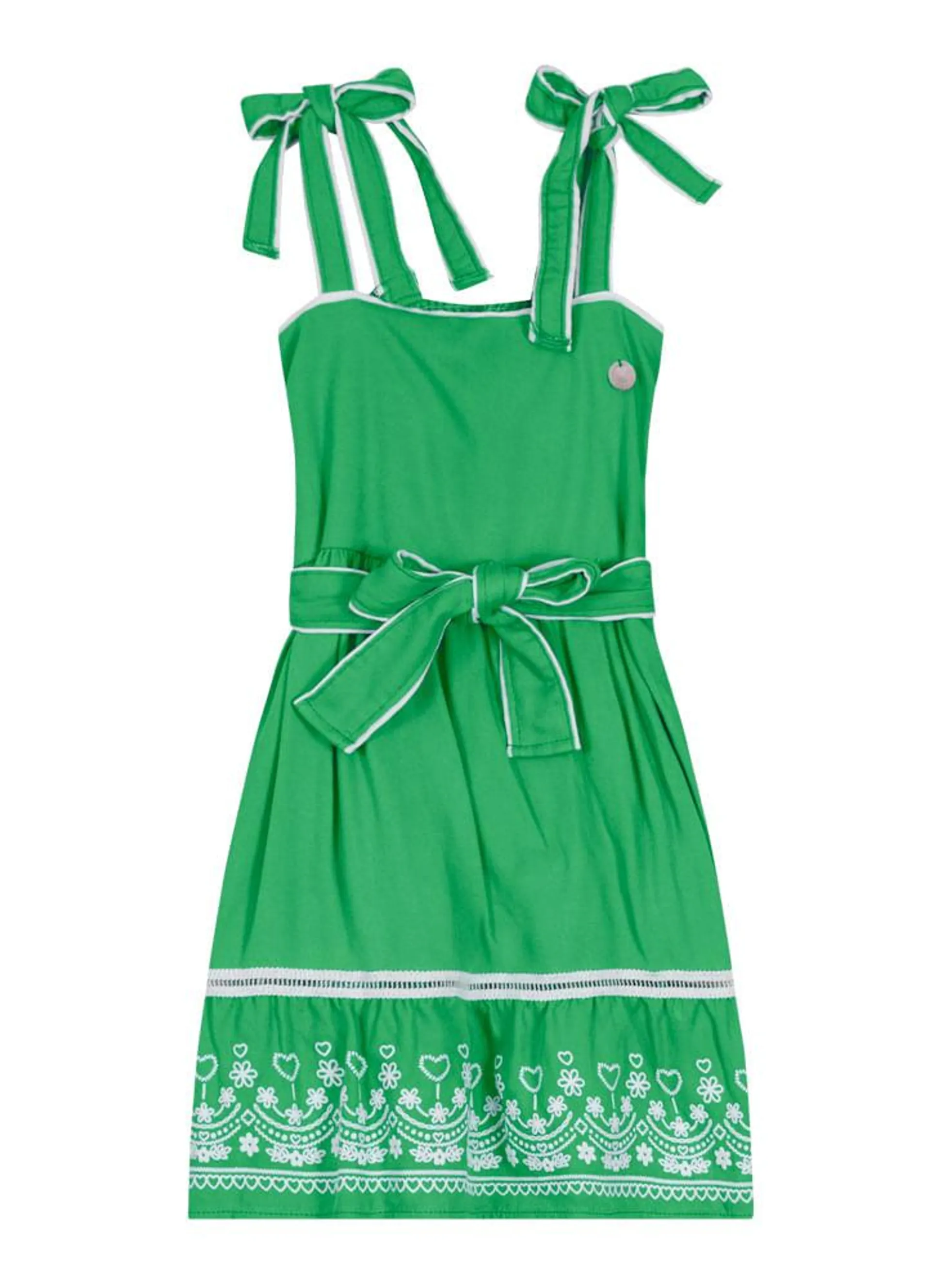 Vestido infantil midi Mundi