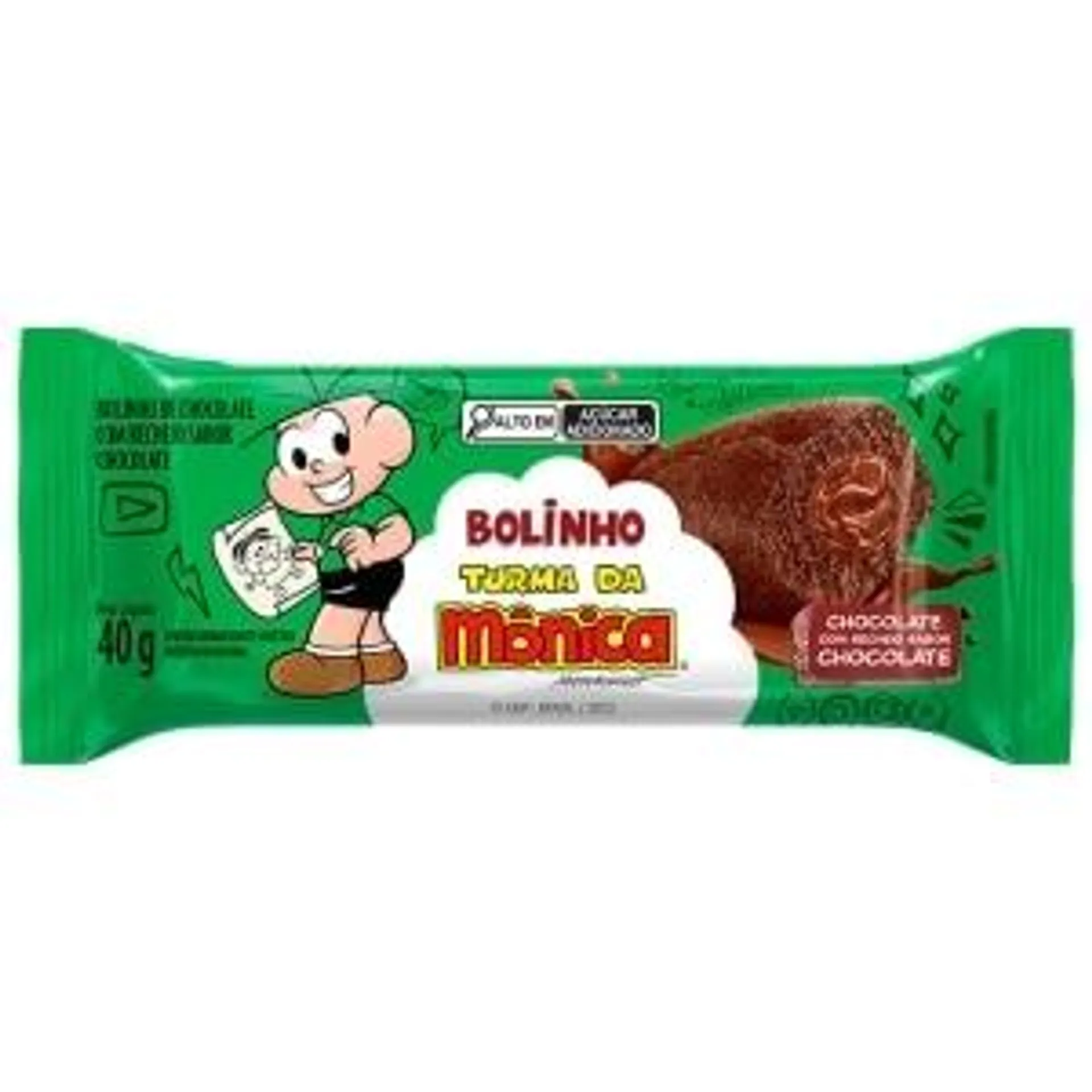 Bolinho de Chocolate Turma da Mônica Casa Suíça 40g