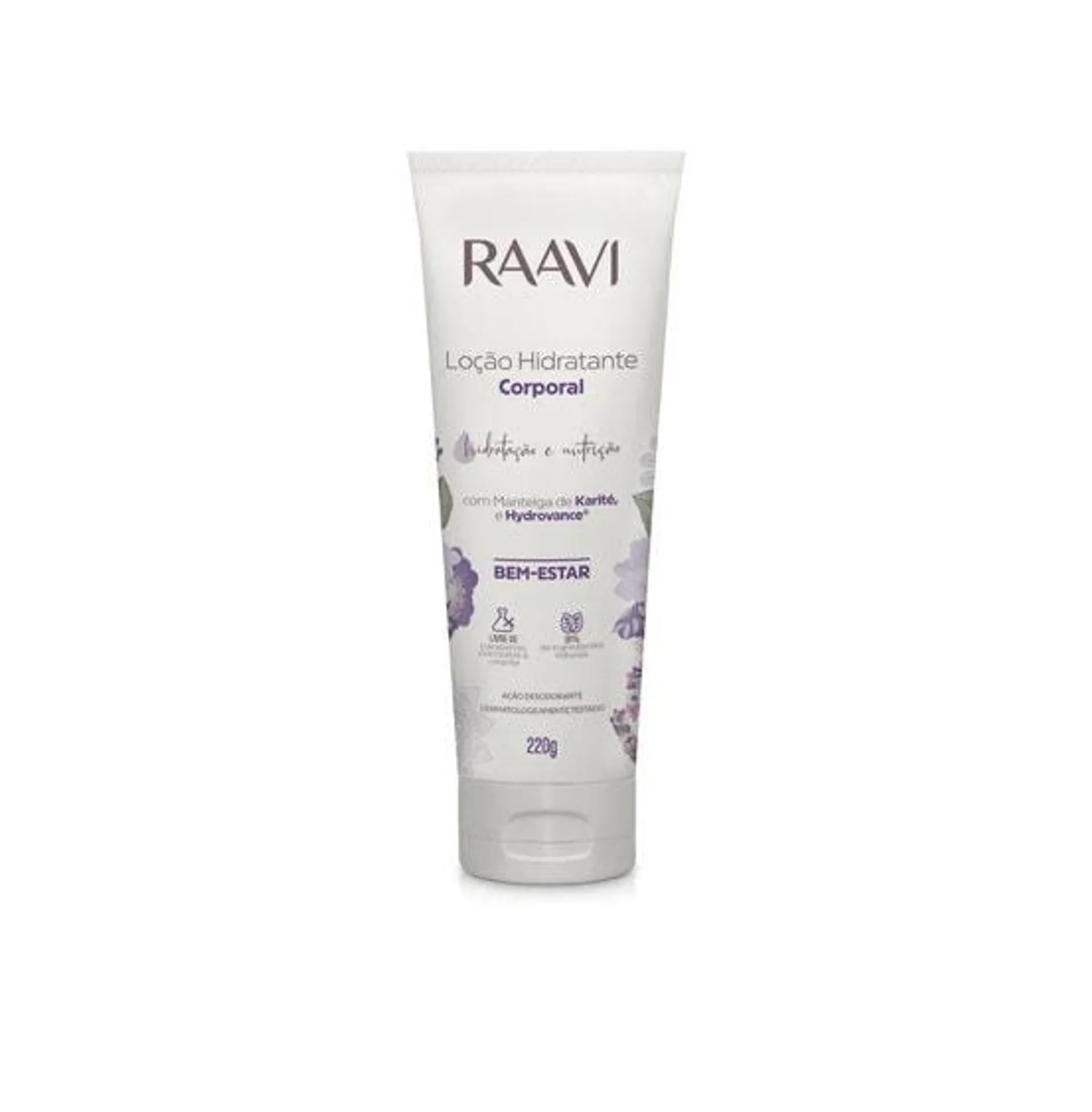 Loção Hidratante Corporal Raavi Bem Estar 220gr