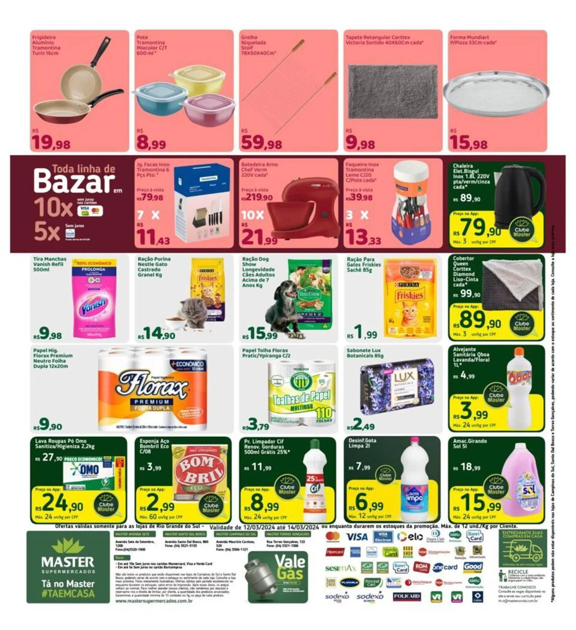 Encarte de Catálogo Master Supermercados 12 de março até 14 de março 2024 - Pagina 