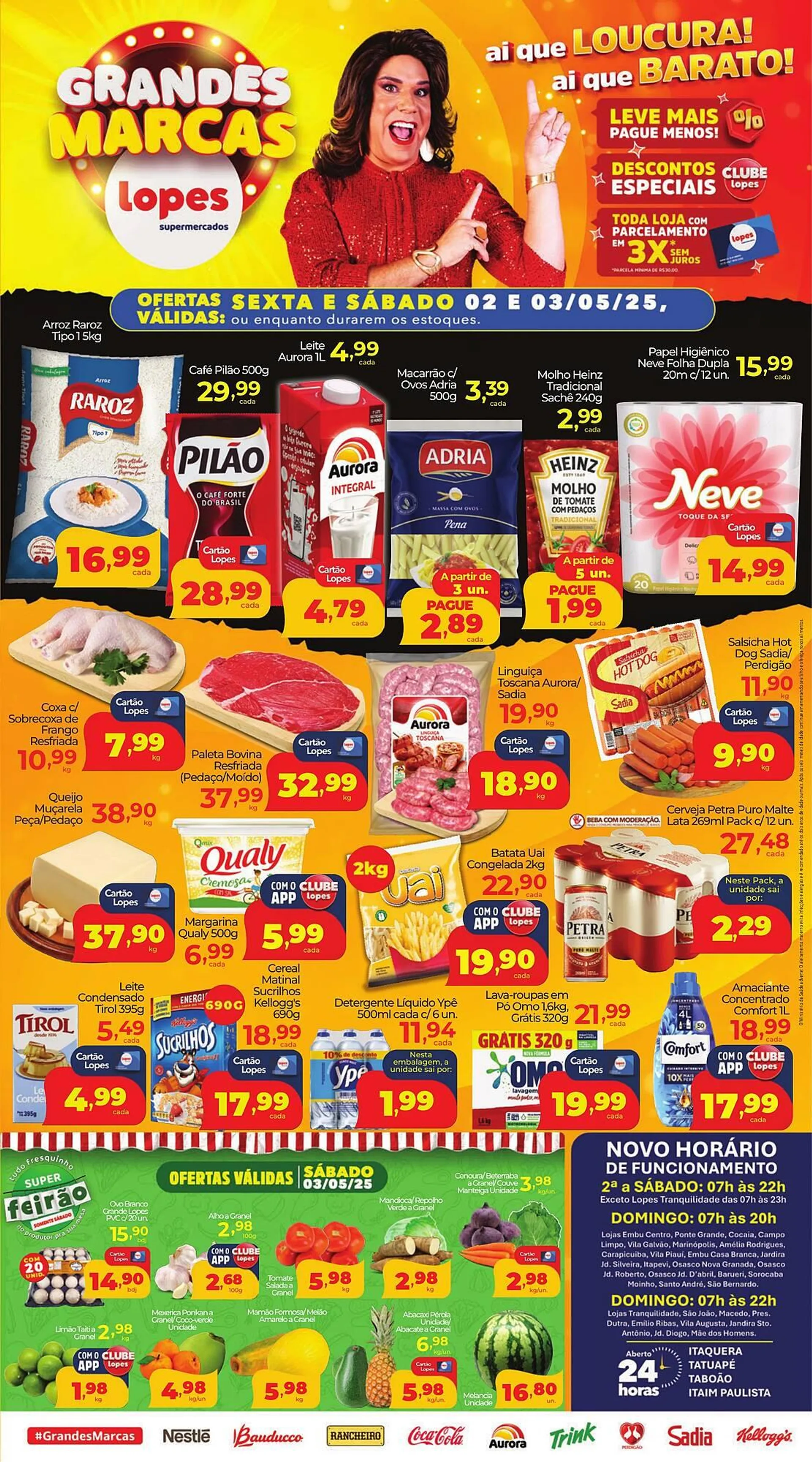 Encarte de Catálogo Lopes Supermercados 2 de maio até 5 de maio 2025 - Pagina 1