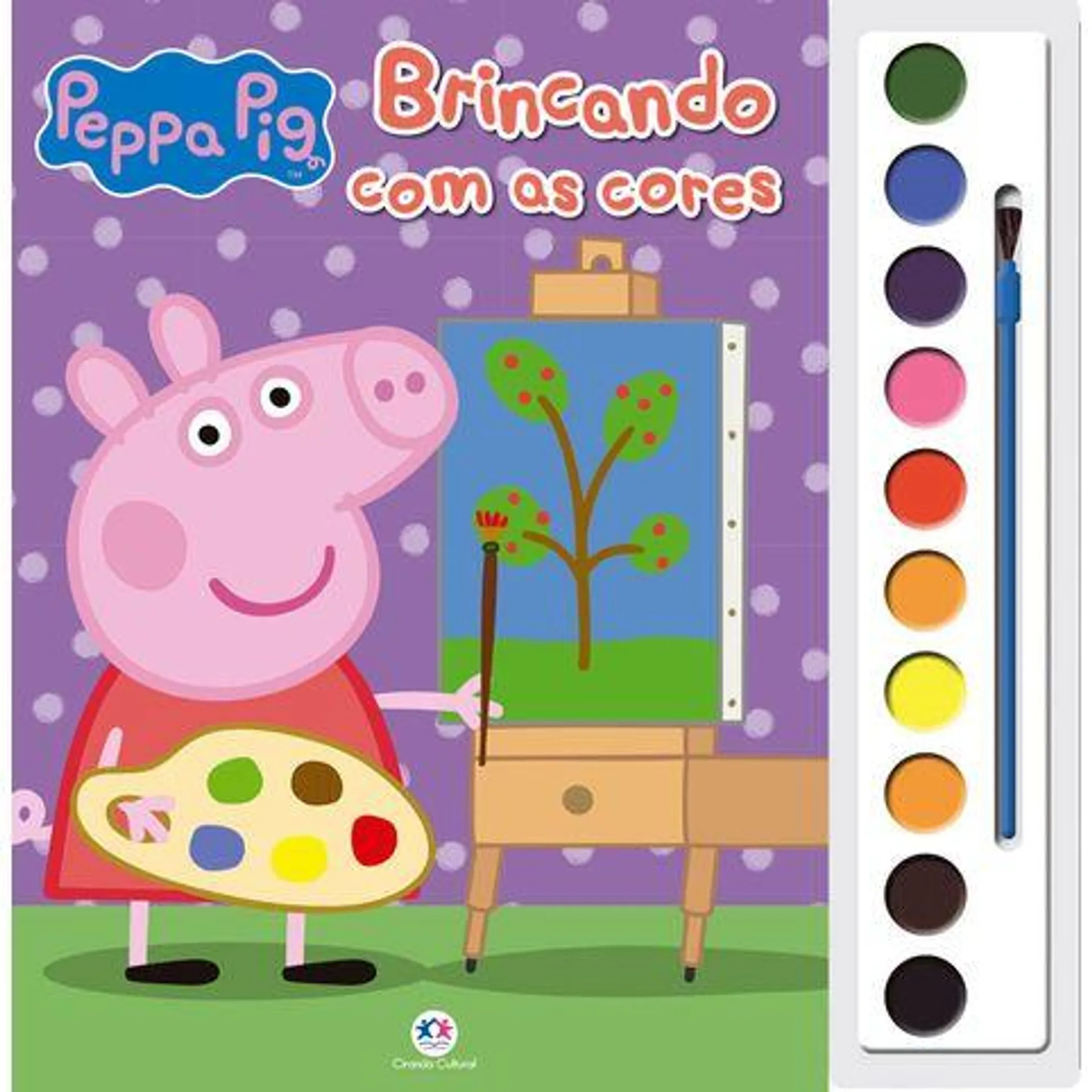 Livro Aquarela Peppa Pig - Brincando com as cores Editora: Ciranda Cultural