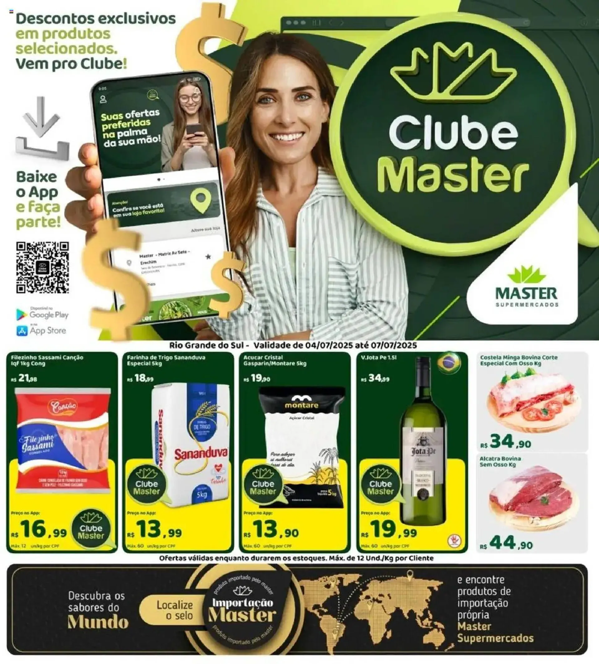 Encarte de Catálogo Master Supermercados 4 de julho até 7 de julho 2025 - Pagina 1
