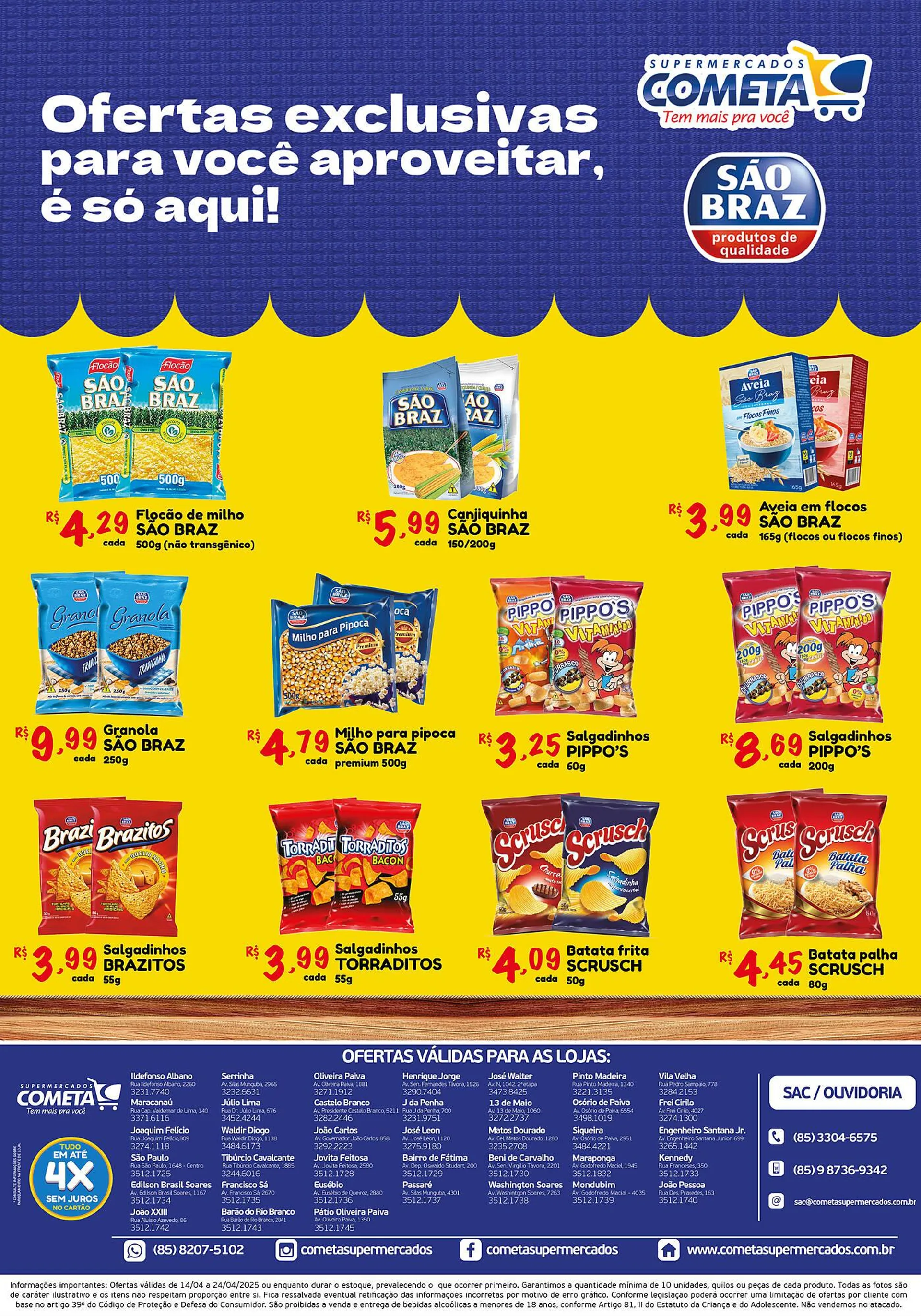 Encarte de Catálogo Cometa Supermercados 14 de abril até 24 de abril 2025 - Pagina 2