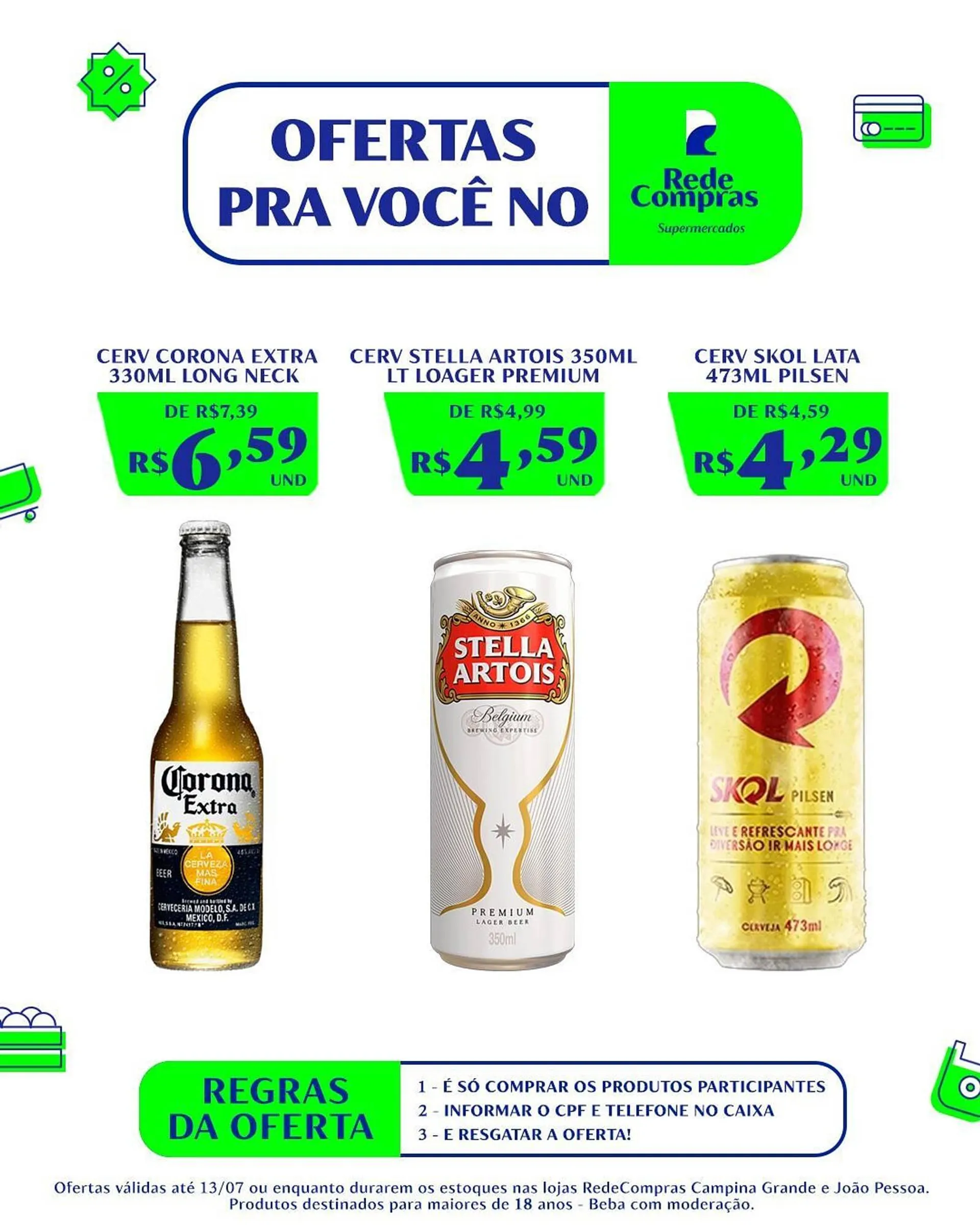 Encarte de Catálogo Rede Compras 7 de julho até 13 de julho 2025 - Pagina 1