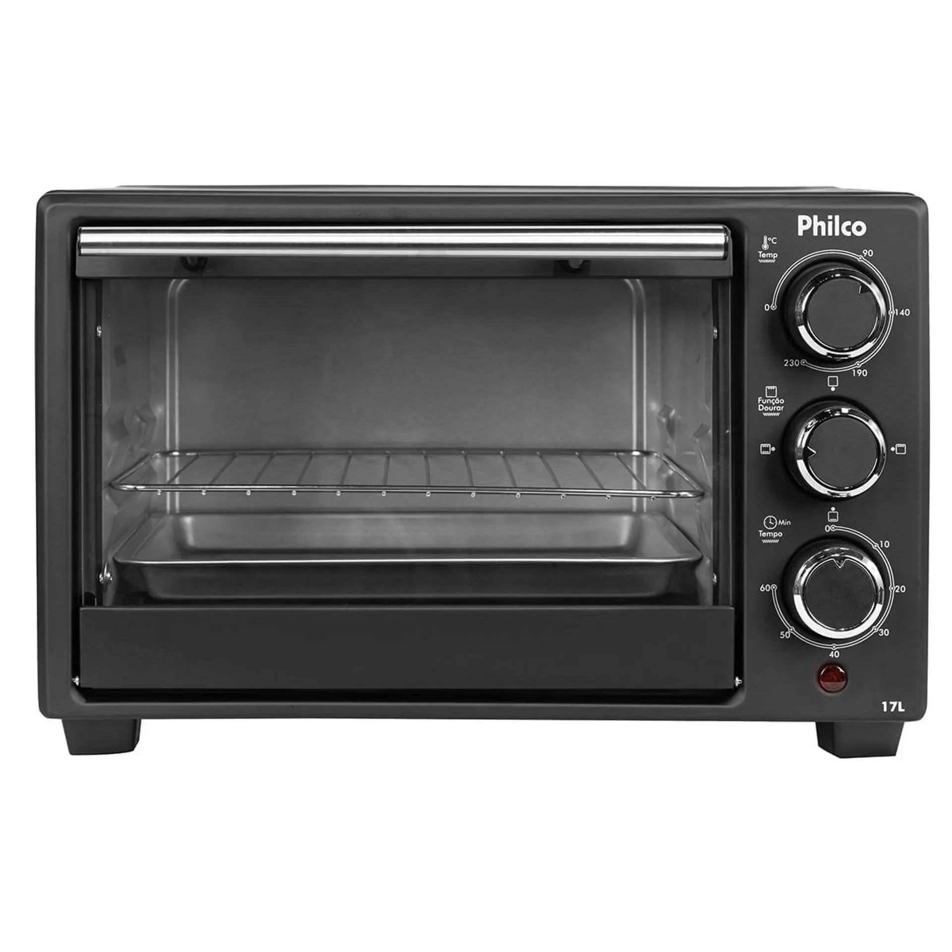 Forno Elétrico Philco 17L PFE17P Preto 2 Resistências